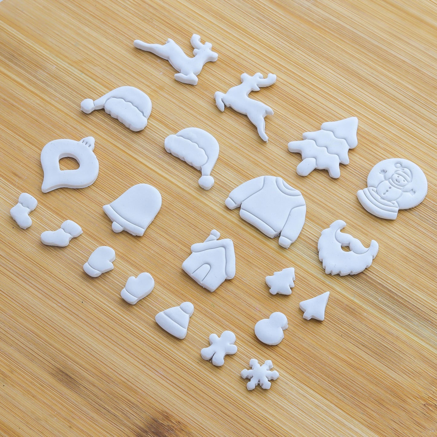Christmas Clay Cutters for Polymer Jewelry Making, Christmas Clay Earring Cutters, Christmas Clay cutters - 21 Shapes Christmas Cutters