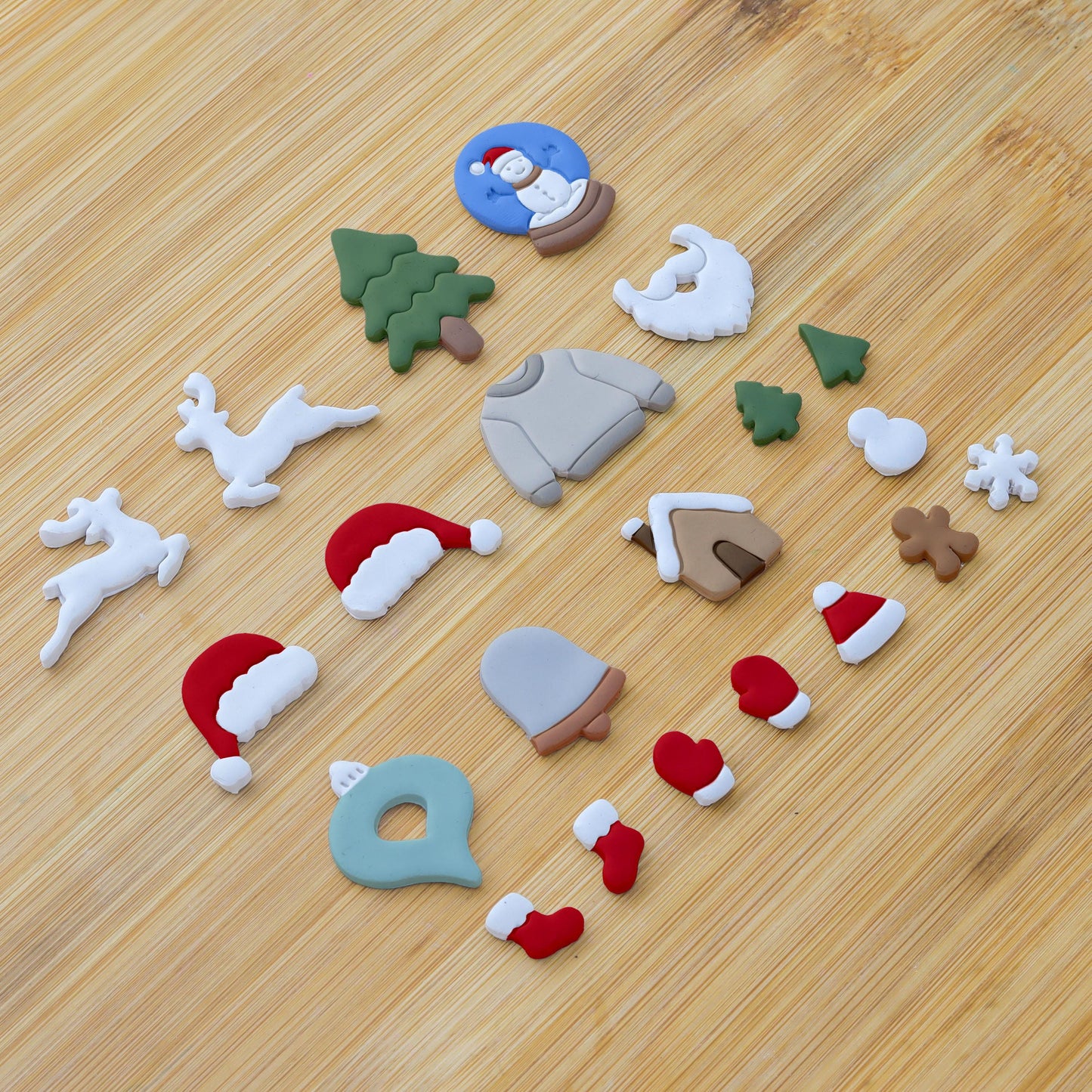 Christmas Clay Cutters: 21 Shapes for Polymer Jewelry