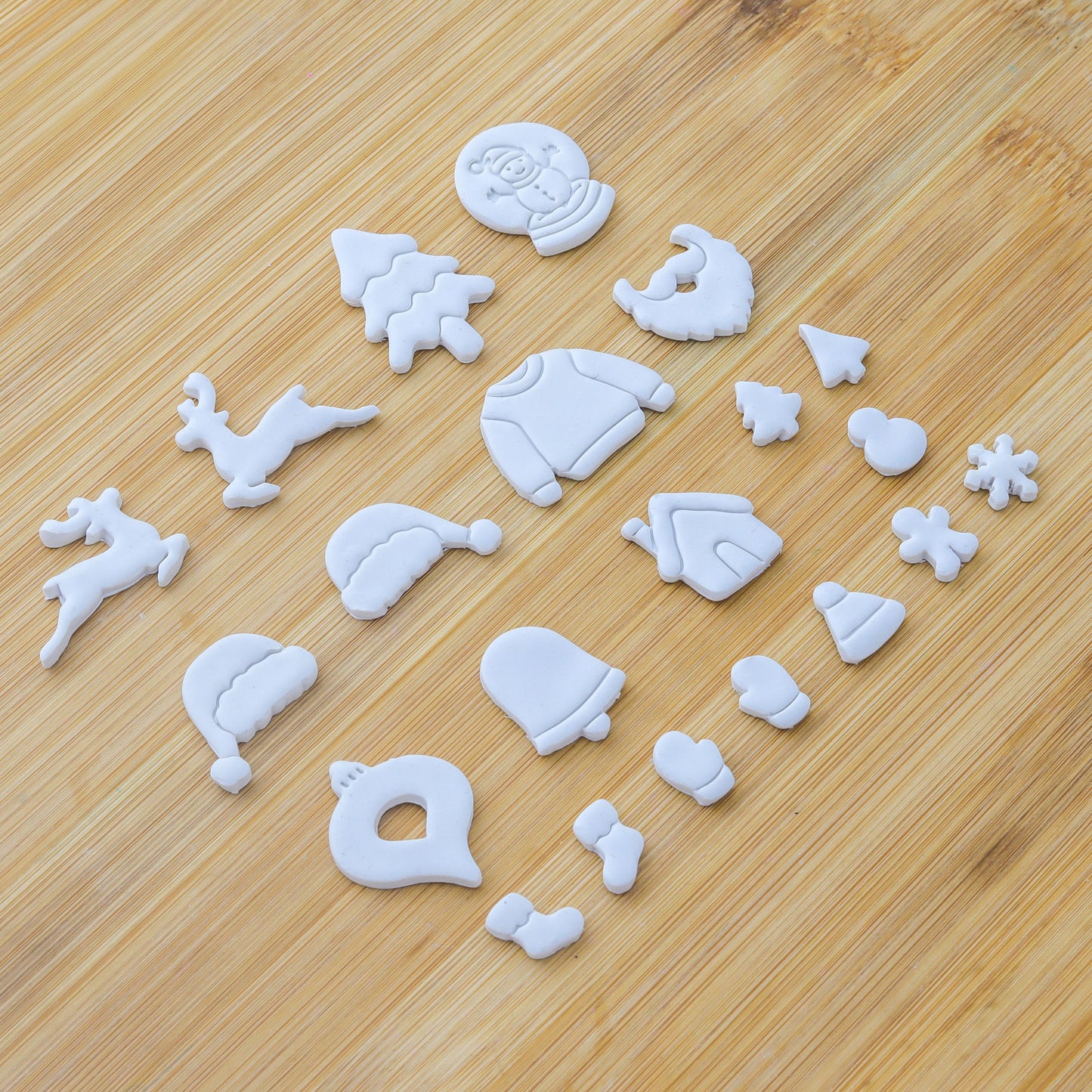 Christmas Clay Cutters for Polymer Jewelry Making, Christmas Clay Earring Cutters, Christmas Clay cutters - 21 Shapes Christmas Cutters