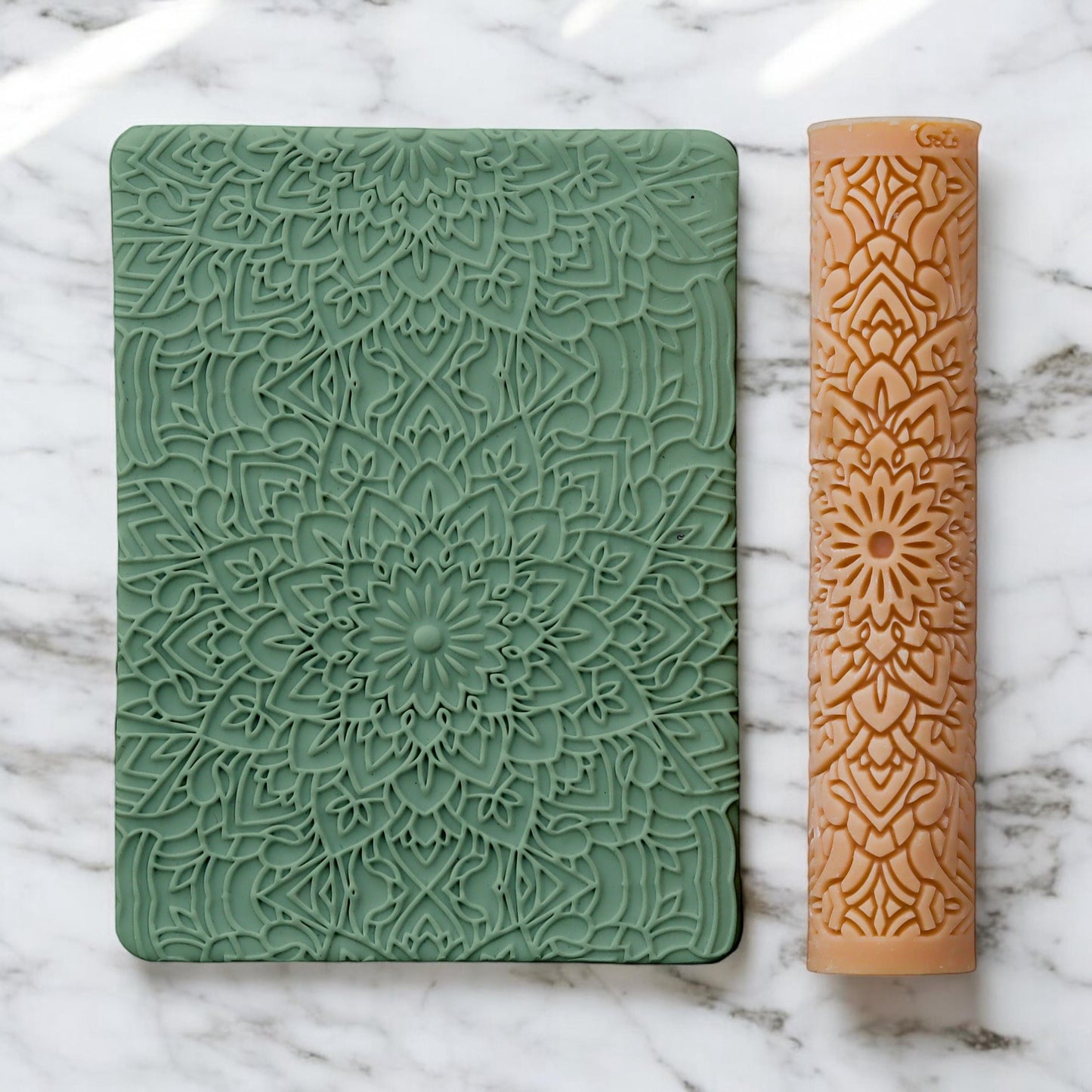 Mandala Texture Roller, Polymer Clay Texture Roller, Clay Texture Roller, Polymer Clay Roller, Texture Roller for Earring making #128