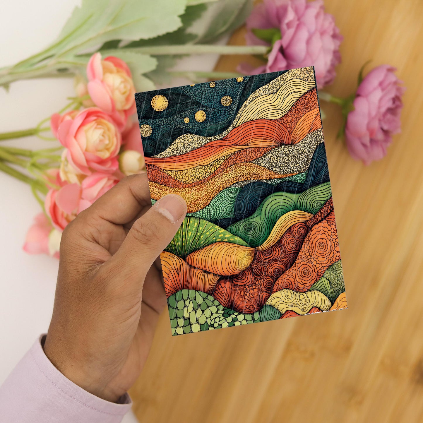 Transfer paper for polymer clay, Earthy Zentangle,water soluble transfer paper,Clay Transfers, Clay Transfer sheets, transfer paper for clay