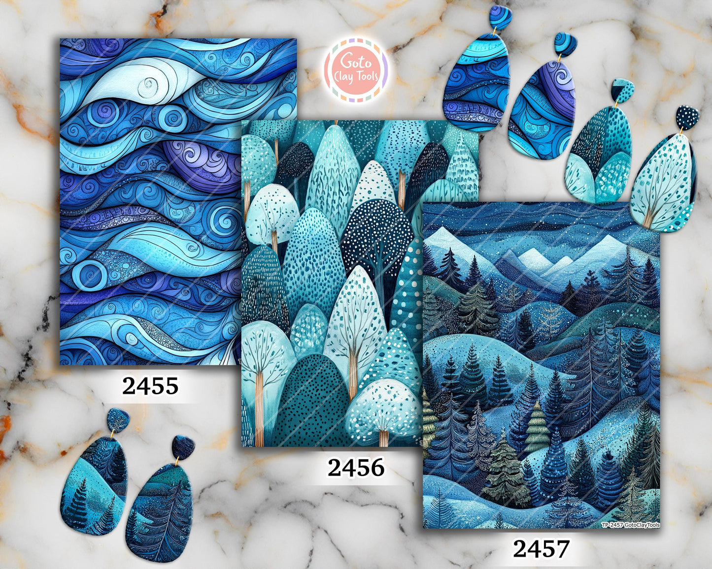 Transfer paper for polymer clay, Earthy Zentangle,water soluble transfer paper,Clay Transfers, Clay Transfer sheets, transfer paper for clay