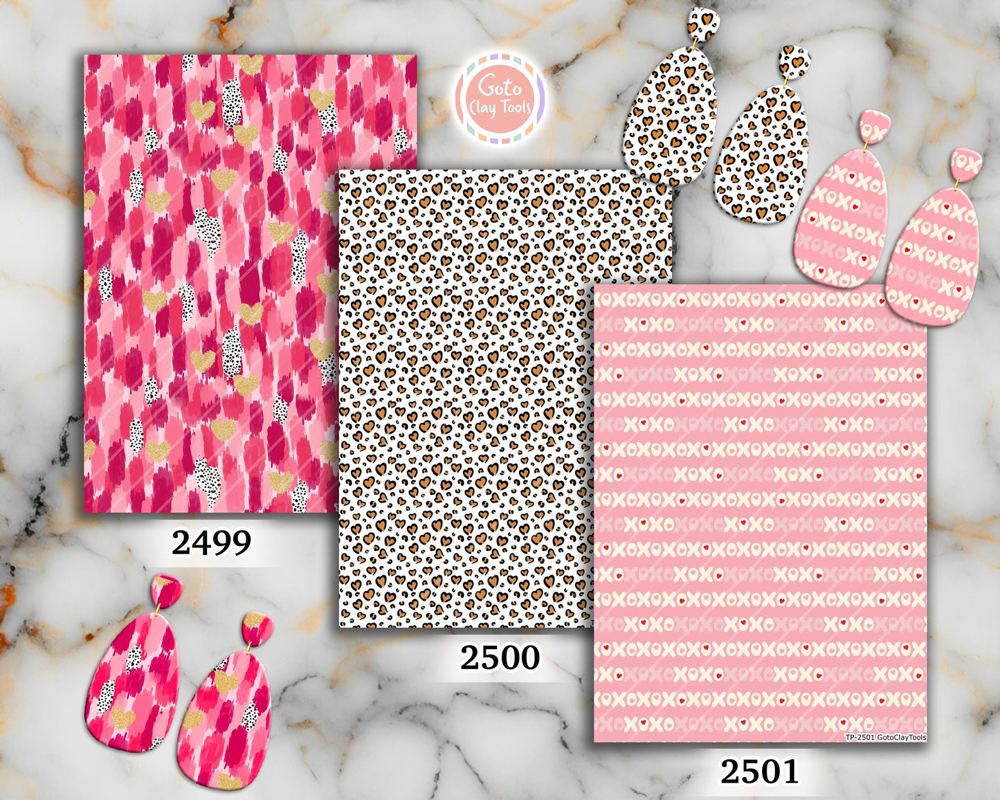 Leopard Polymer Clay Transfer Sheet, Clay Transfer Paper, XOXO Clay transfer, polymer clay image transfers, magic transfer paper