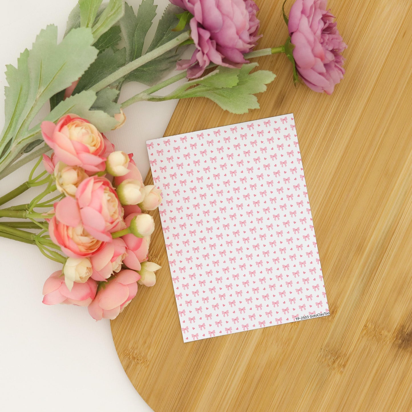 XOXO Polymer Clay Transfer Sheet, Clay Transfer Paper, Valentine Clay transfer, polymer clay image transfers, magic transfer paper