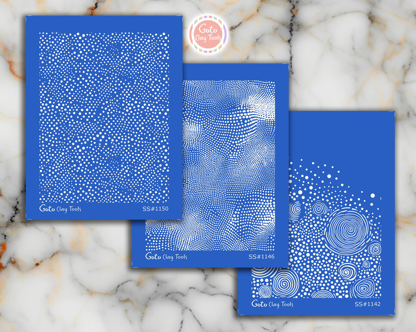 Zentangle Silk screens for Polymer Clay, Clay Stencils, Polymer Clay Silkscreens, Silk screens for Clay, Polymer Clay Silk screens R1SS4