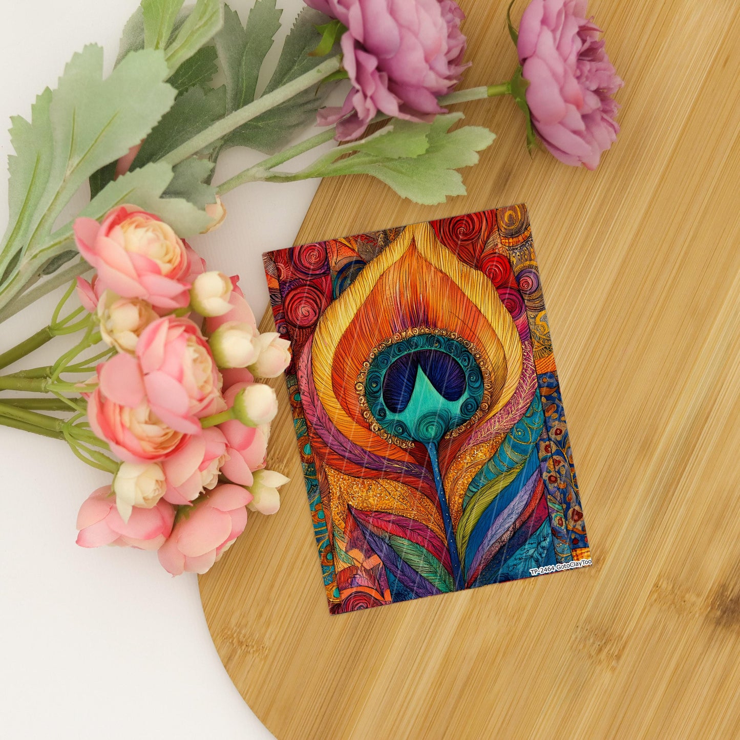 Transfer paper for polymer clay, Earthy Zentangle,water soluble transfer paper,Clay Transfers, Clay Transfer sheets, transfer paper for clay