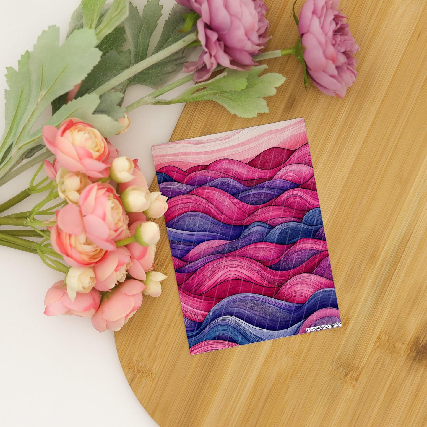 Transfer paper for polymer clay, Earthy Zentangle,water soluble transfer paper,Clay Transfers, Clay Transfer sheets, transfer paper for clay