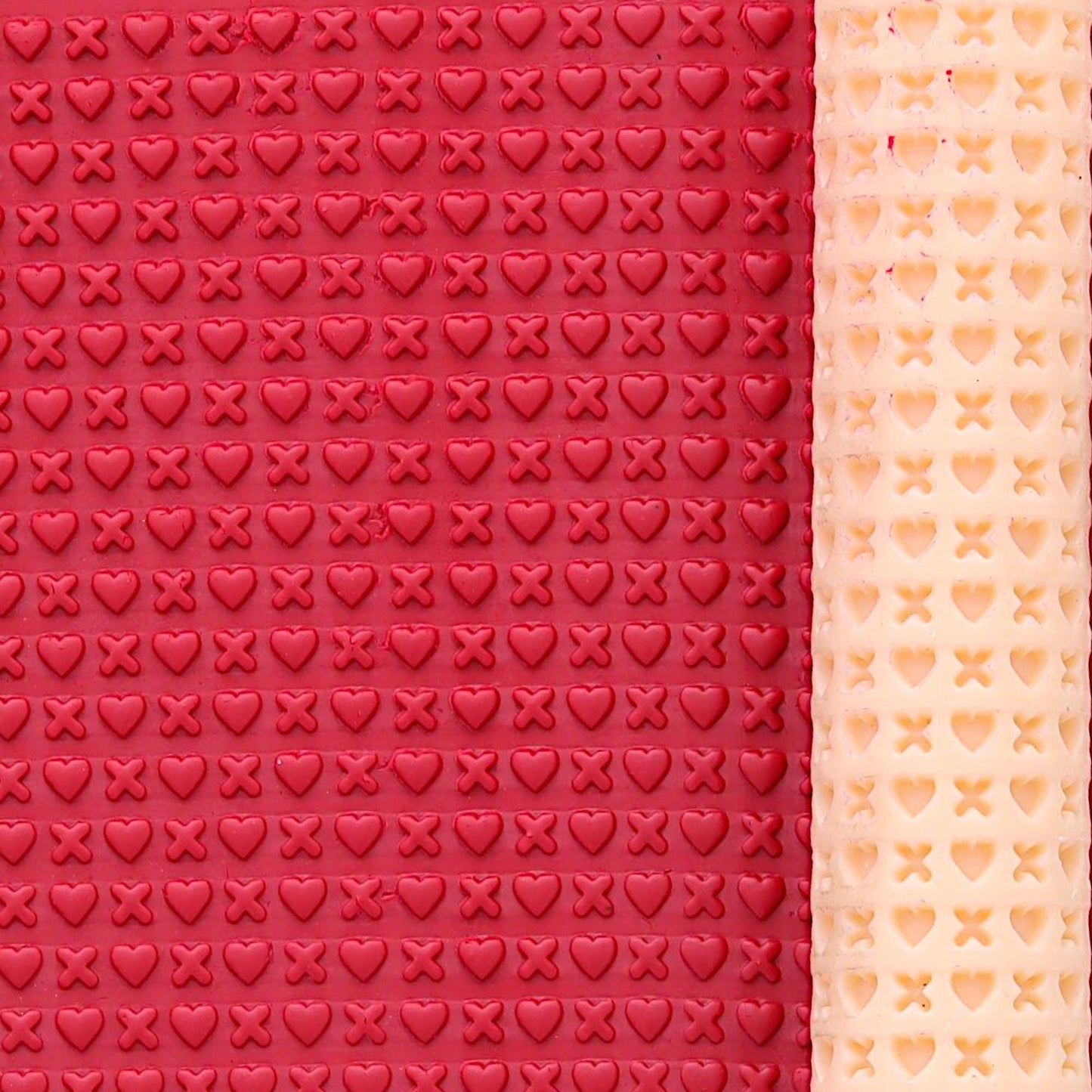 Heart Texture Roller: Polymer Clay Tool, Resin Imprint #CCF6