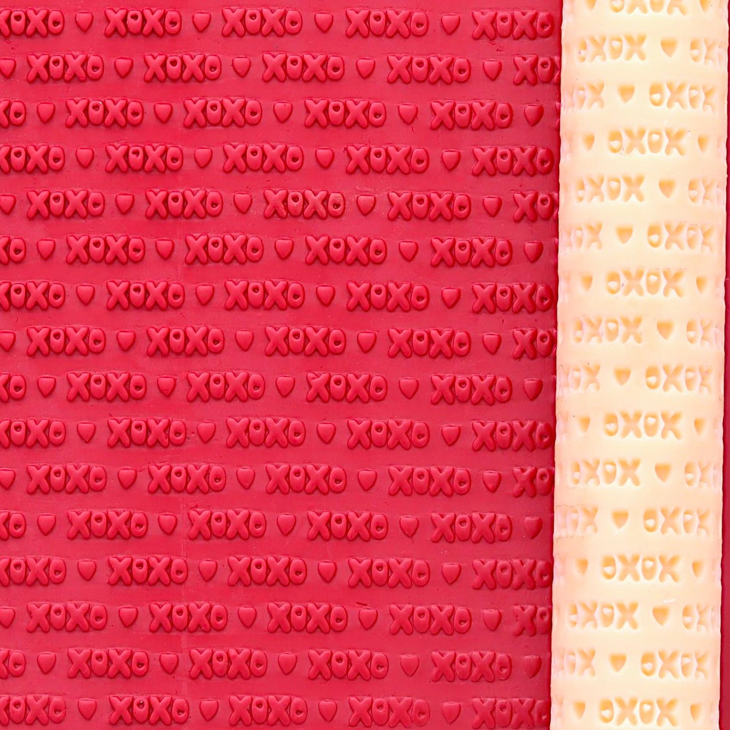 XOXO Heart Texture Roller: Polymer Clay Resin Tool #CCF8