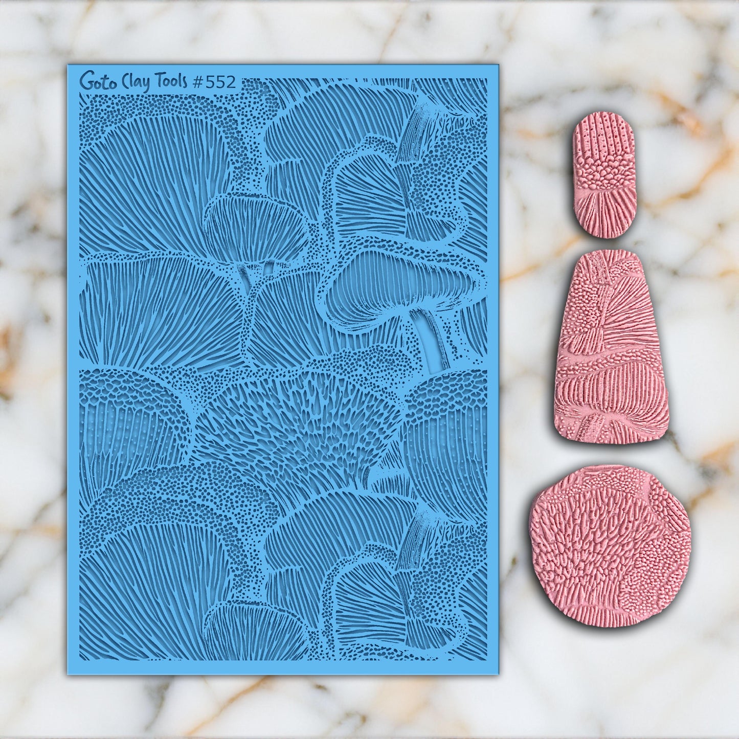 Mushroom Texture mat for polymer clay, Polymer Clay Rubber Texture mat, Texture Tile mats, Rubber Texture Sheet #552