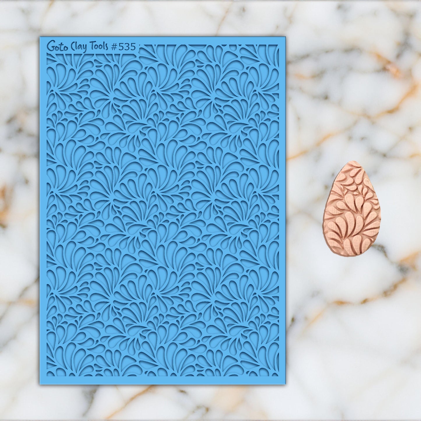 Abstract wave Texture mat for polymer clay, Polymer Clay Rubber Texture mat, Texture Tile mats, Rubber Texture Sheet #535