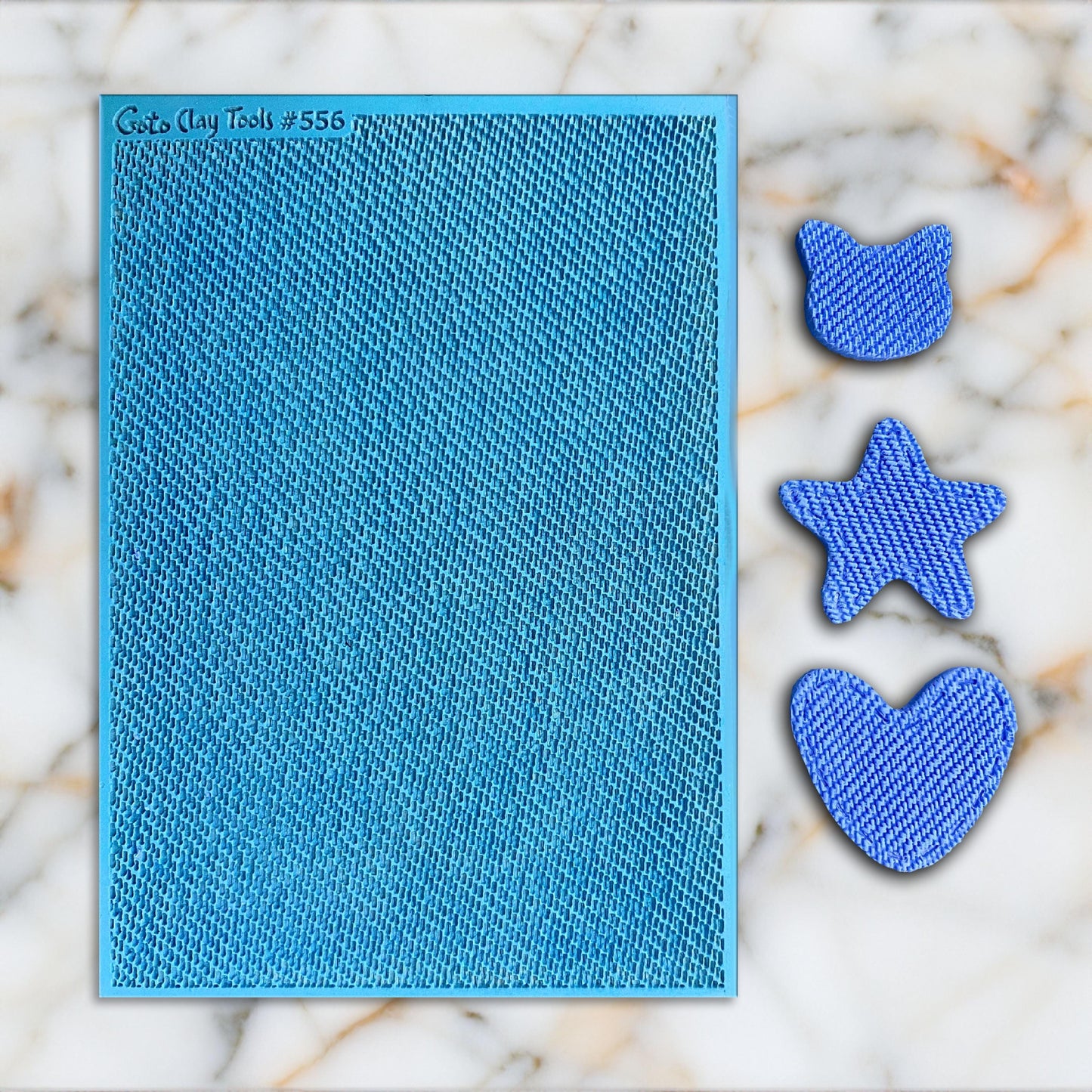 Jeans Texture mat for polymer clay, Polymer Clay Rubber Texture mat, Texture Tile mats, Rubber Texture Sheet #556