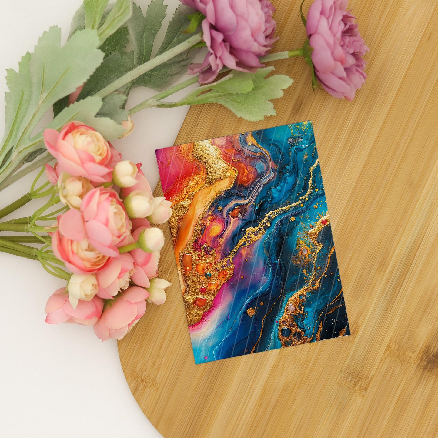 Transfer paper for polymer clay, Colorful Gold Marble, Clay water soluble transfer paper, Clay Transfers, Clay Transfer sheets