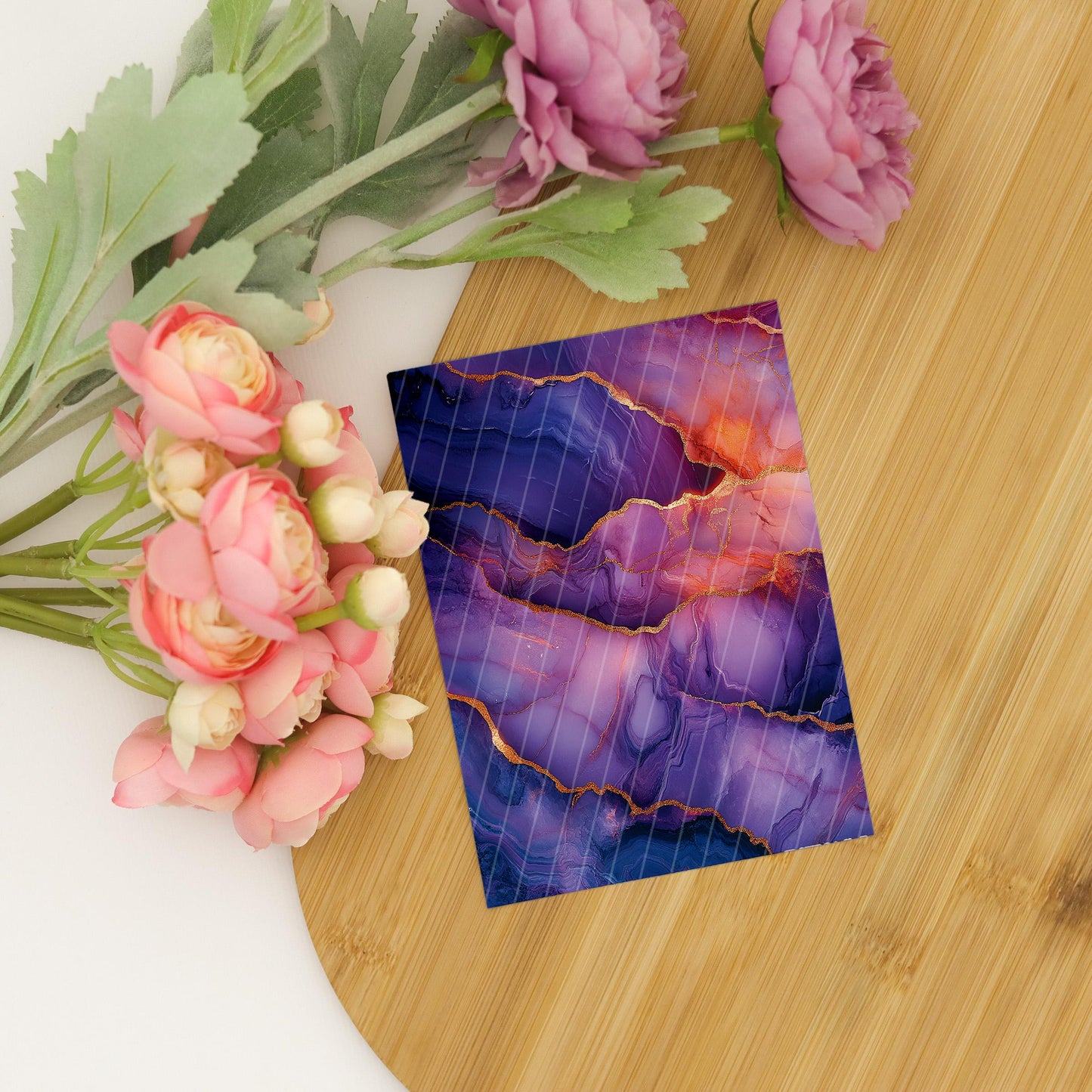 Transfer paper for polymer clay, Purple Marble, Clay water soluble transfer paper, Clay Transfers, Clay Transfer sheets