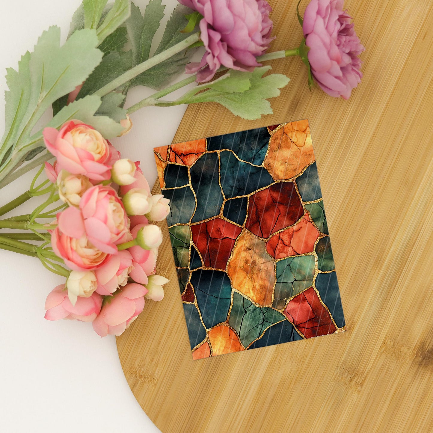 Transfer paper for polymer clay, Colorful Stones, Clay water soluble transfer paper, Clay Transfers, Clay Transfer sheets