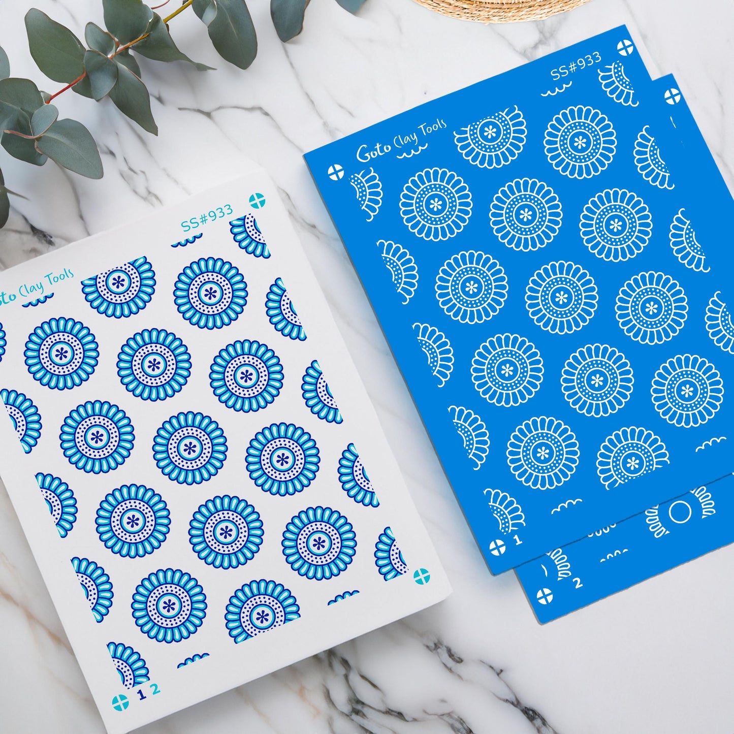 2 layers Indian Silkscreen for Polymer Clay Earring making, Clay Stencils, Clay Earring Silkscreen SS#933