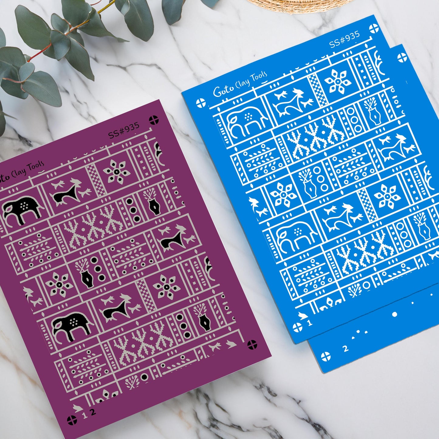 2 layers Indian style Silkscreen for Polymer Clay Earring making, Clay Stencils, Clay Earring Silkscreen, Polymer Clay Supplies SS#935