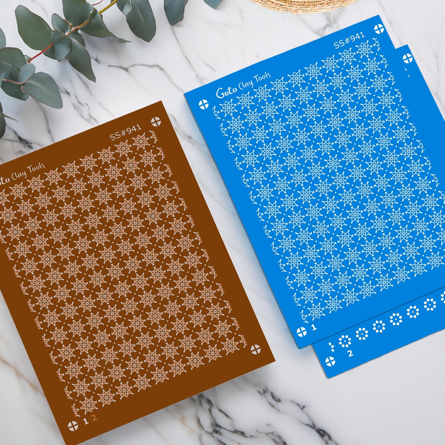2 layers Indian style Silkscreen for Polymer Clay Earring making, Clay Stencils, Clay Earring Silkscreen, Polymer Clay Supplies SS#941