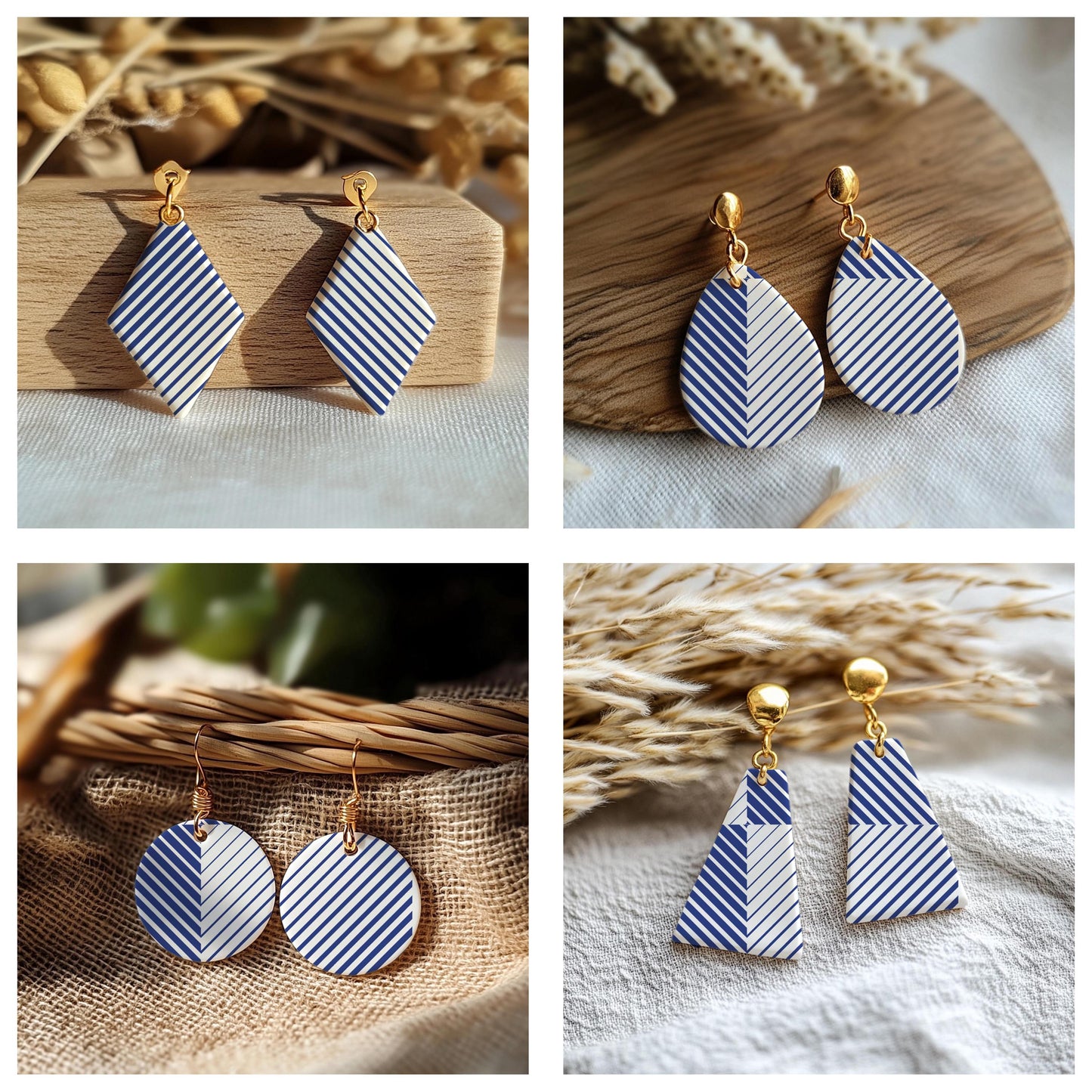 Gradient Silkscreen for Polymer Clay Earrings: Clay Stencil (3.74x4.92" Printable Area) SS#629