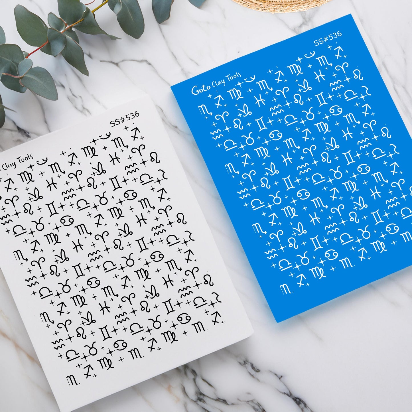 Zodiac Signs Silkscreen for Polymer Clay Earring making, Clay Stencils, Clay Earring Silkscreen, Polymer Clay Supplies SS#536
