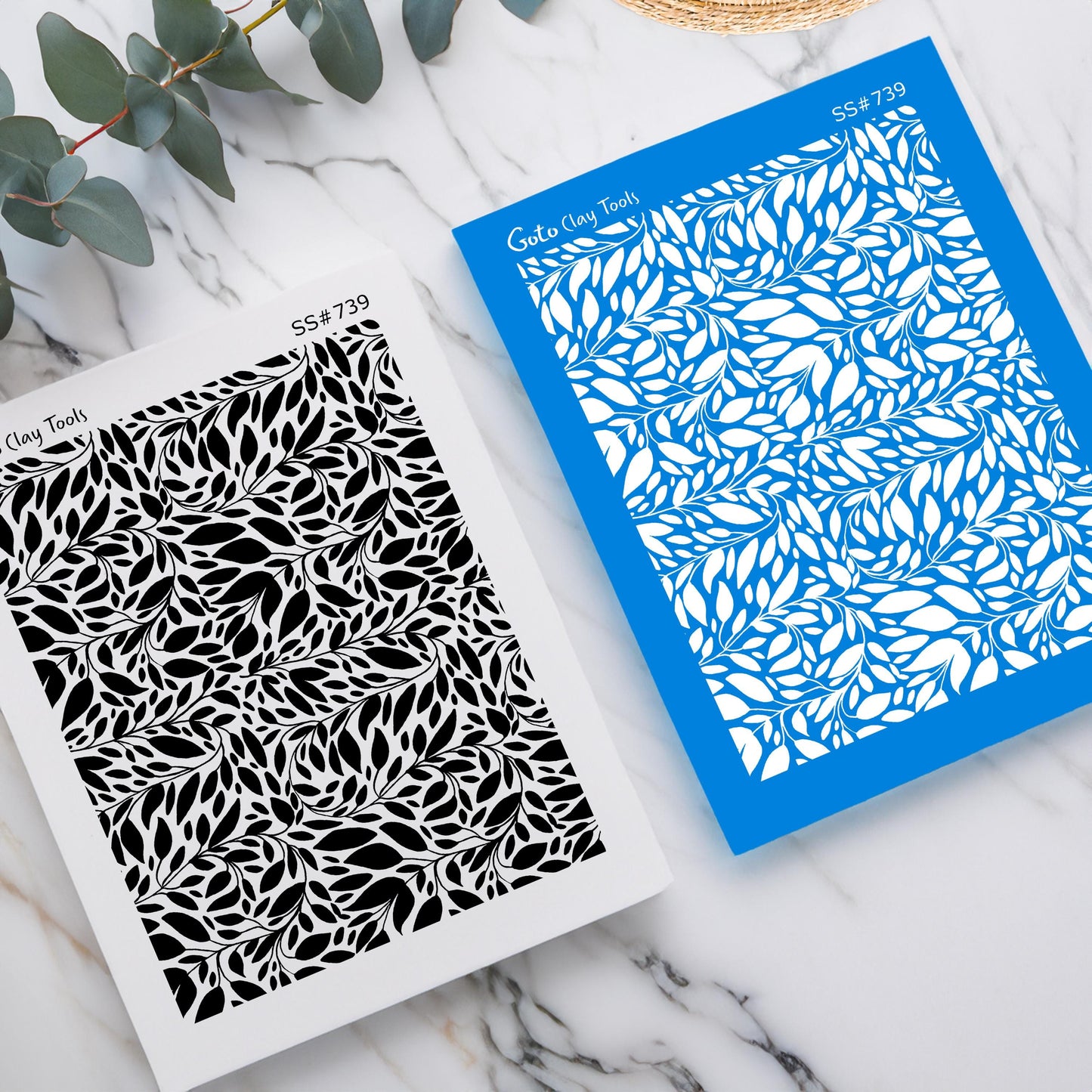 Silkscreen for Polymer Clay Earring Making: Clay Stencil (3.74x4.92" Print Area) SS#739