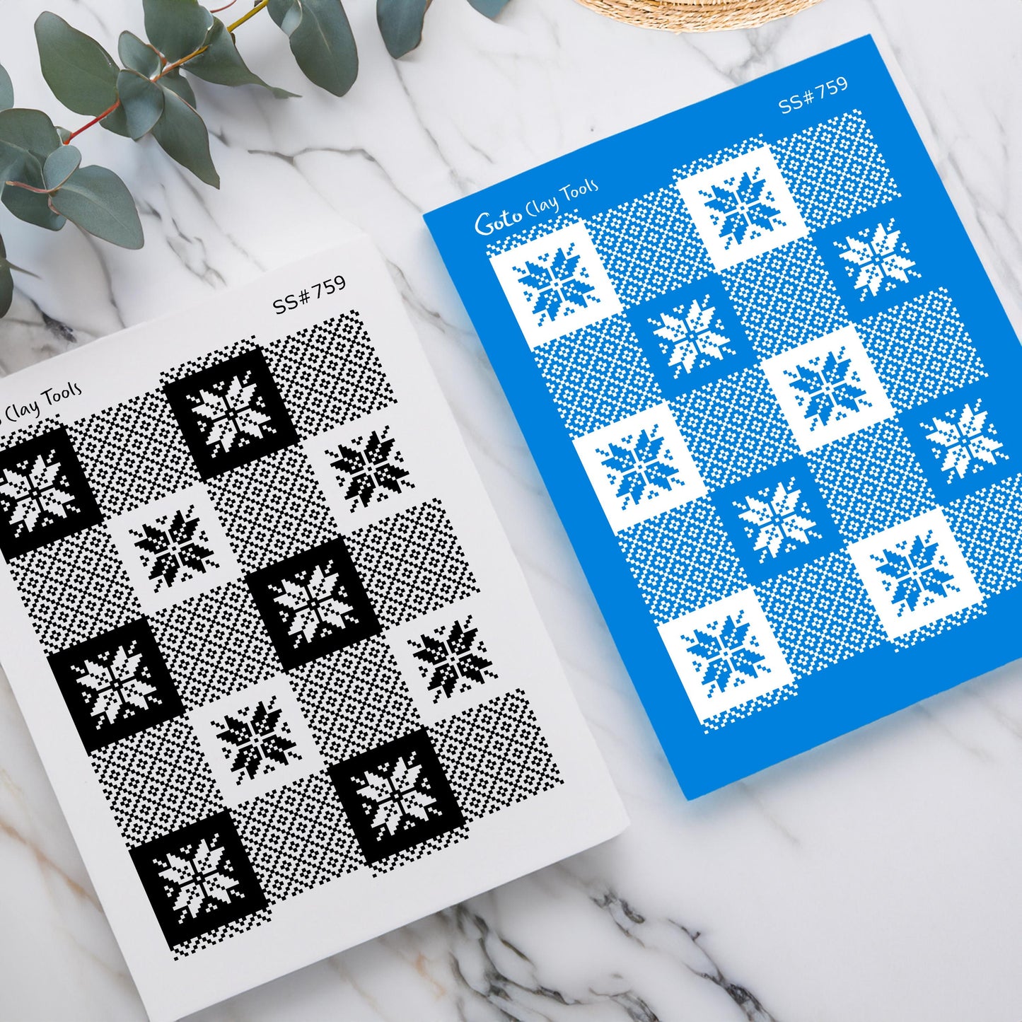 Cross stitch Christmas Silkscreen for Polymer Clay Earring making, Clay Stencils, Clay Earring Silkscreen, Polymer Clay Supplies SS#759