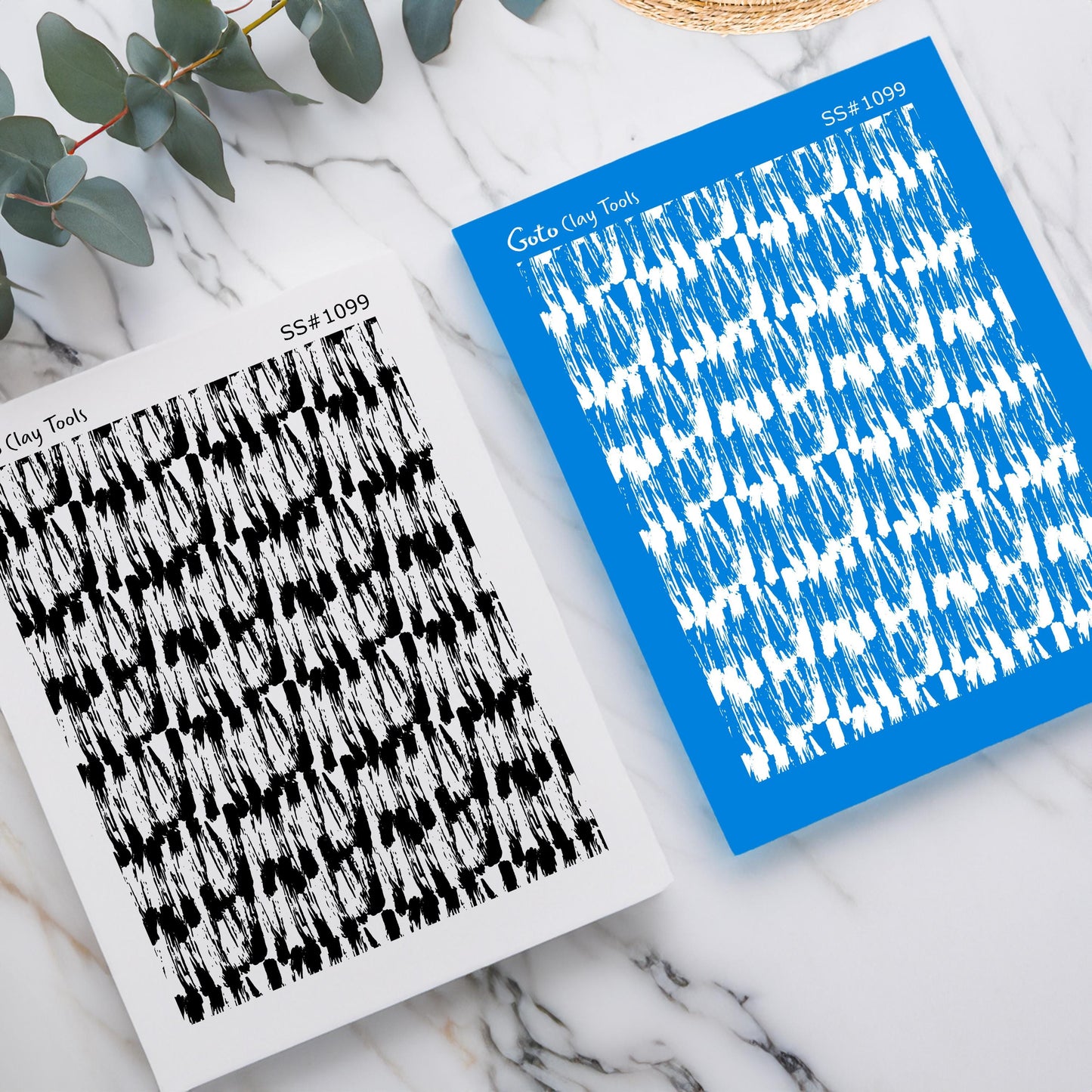 Abstract strokes pattern Silkscreen for Polymer Clay Earring making, Clay Stencils, Clay Earring Silkscreen, Polymer Clay Supplies SS#1099