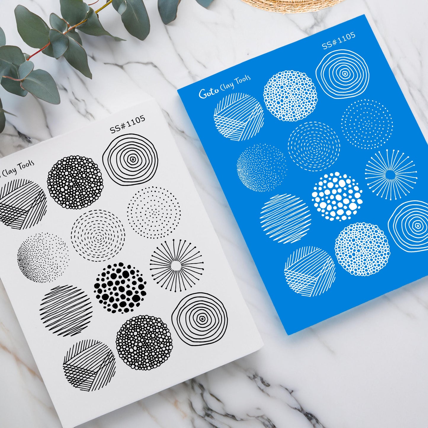9 Abstract circles pattern Silkscreen for Polymer Clay Earring making, Clay Stencils, Clay Earring Silkscreen, Polymer Clay Supplies SS#1105