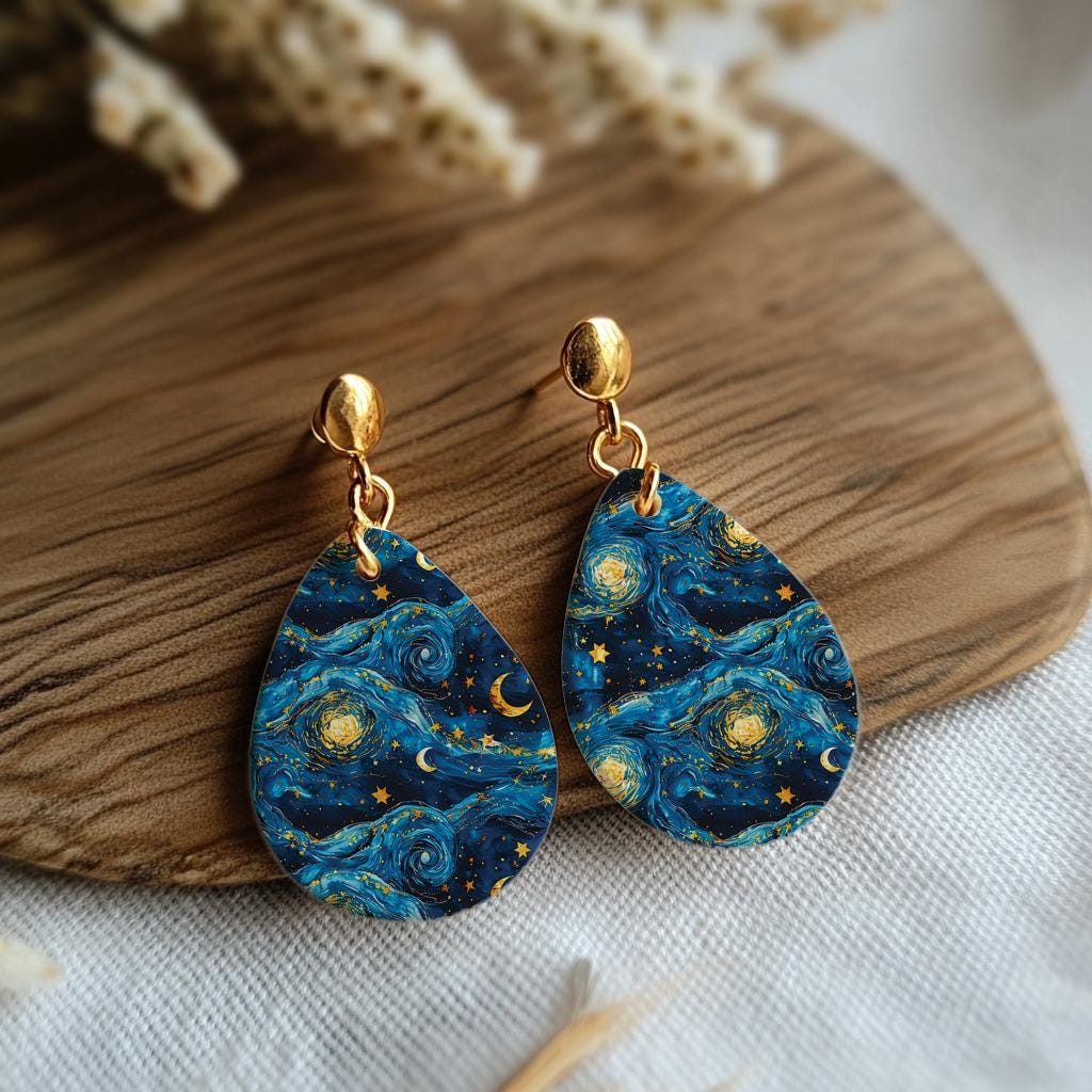 Starry Night Water Soluble Transfer Paper for Polymer Clay (4x5.5 in