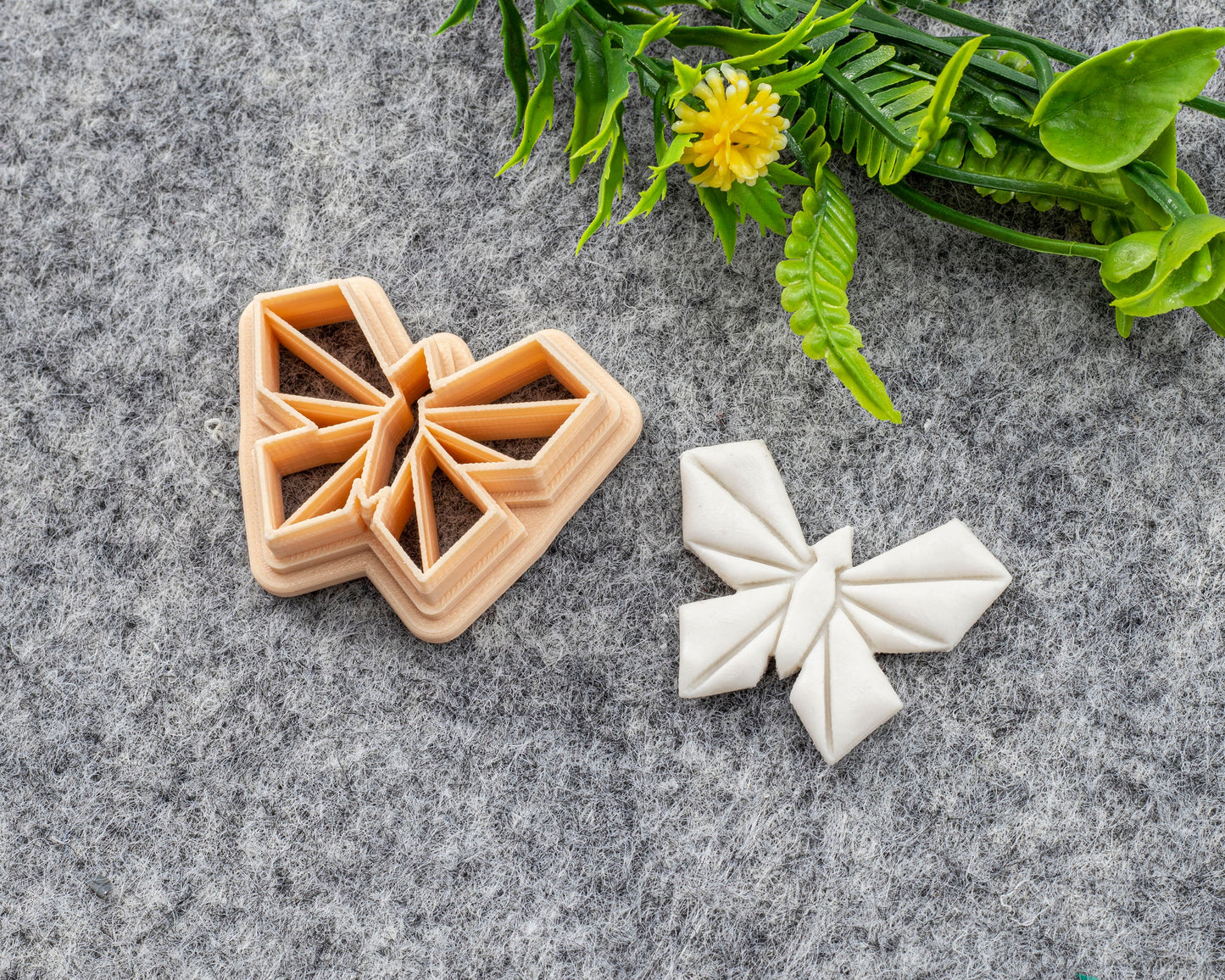 Polygonal Butterfly Clay Cutter, Embossed Butterfly Polymer clay cutter, Earring cutter
