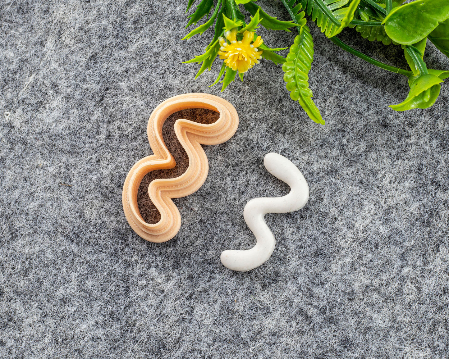 Wiggle Clay Cutter, Polymer clay cutter, Earring cutter