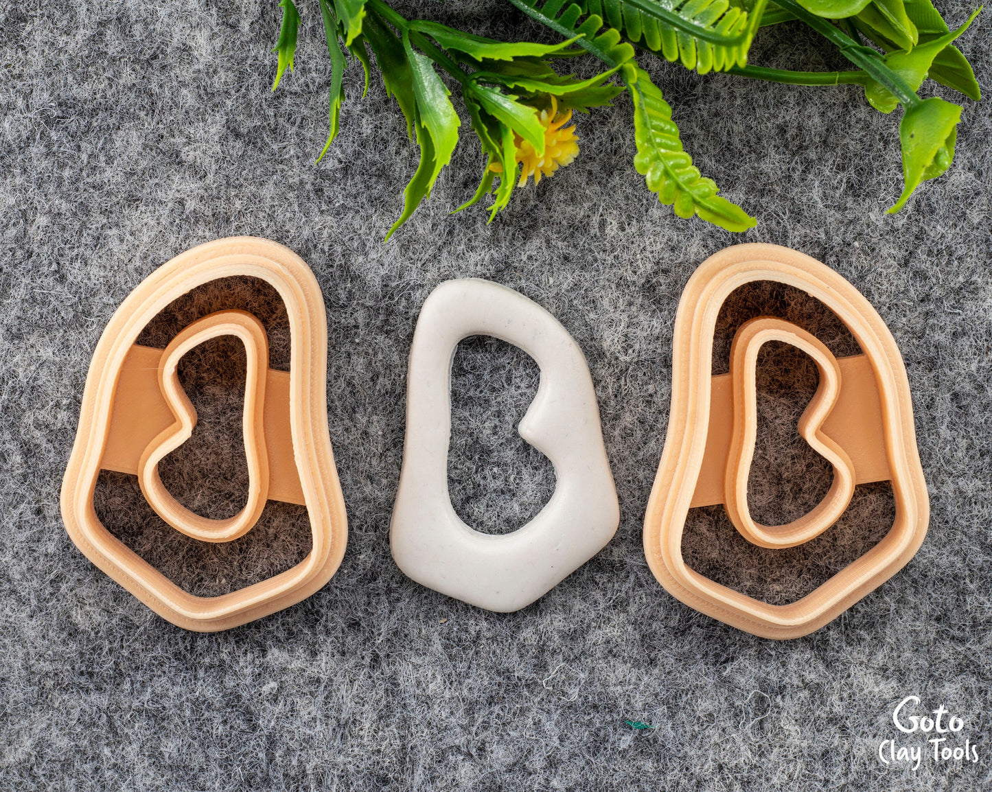 Organic Shape Clay Cutter, Polymer clay cutter, Earring cutter #636