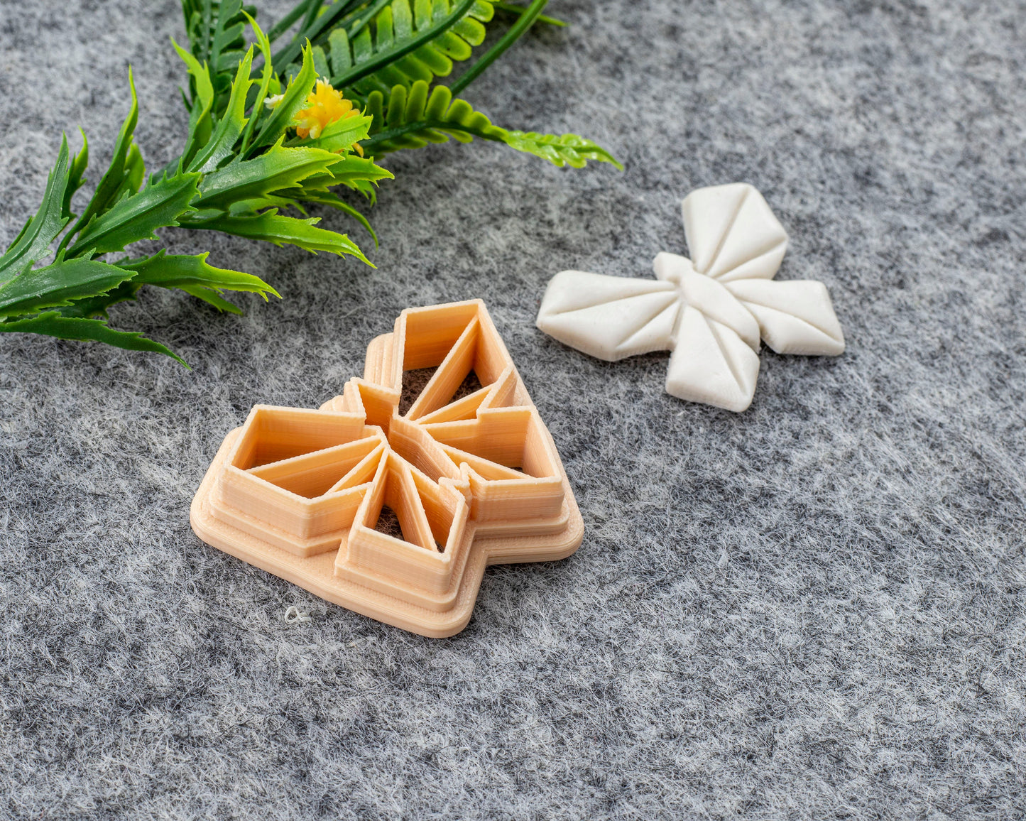 Polygonal Butterfly Clay Cutter, Embossed Butterfly Polymer clay cutter, Earring cutter