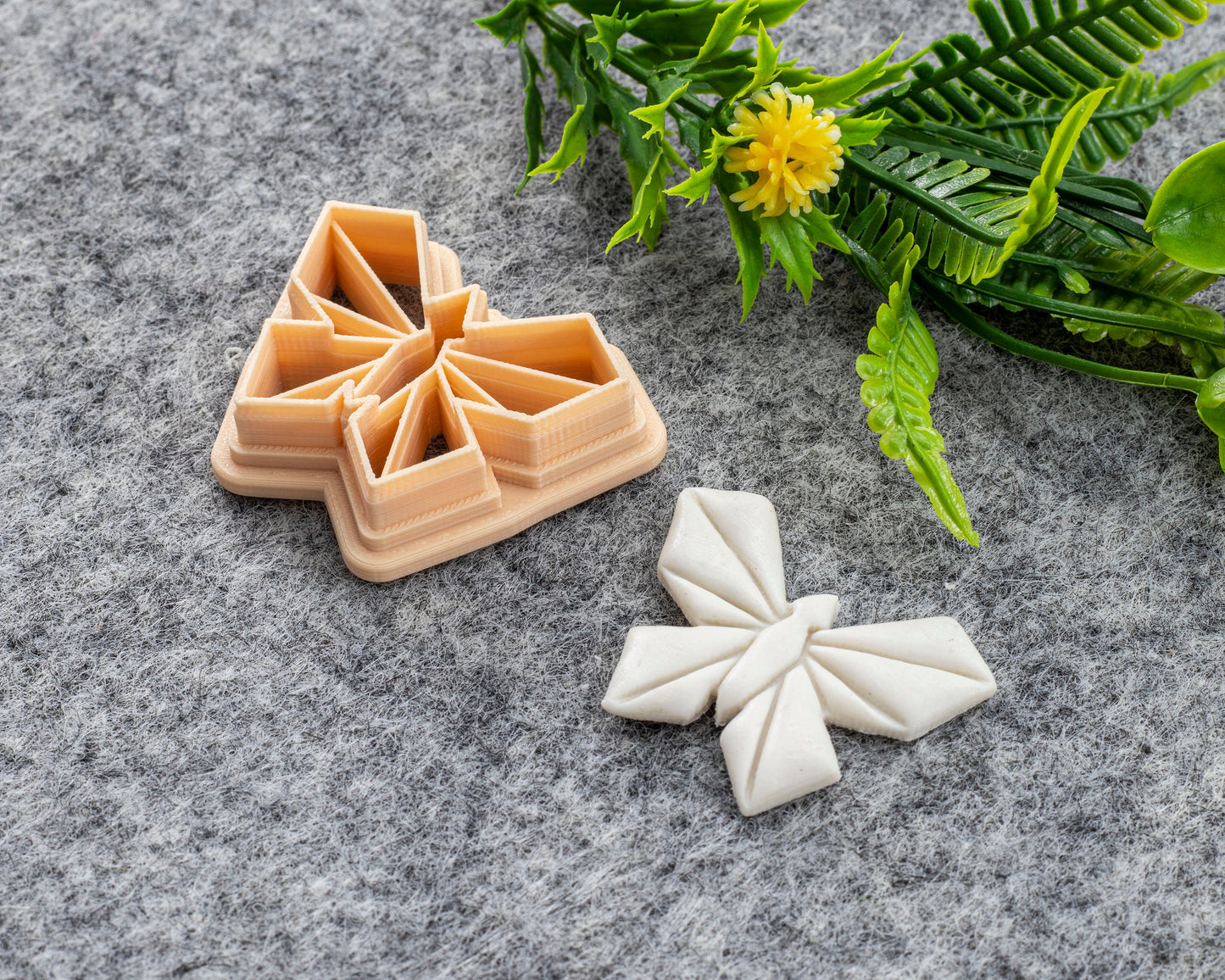 Polygonal Butterfly Clay Cutter, Embossed Butterfly Polymer clay cutter, Earring cutter