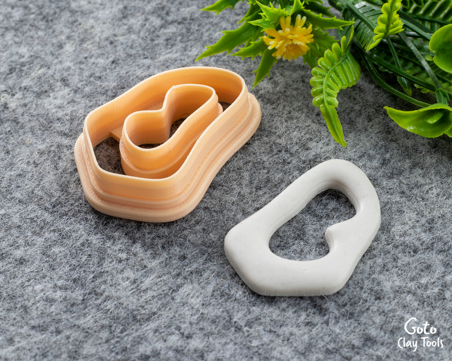 Organic Shape Clay Cutter, Polymer clay cutter, Earring cutter #636