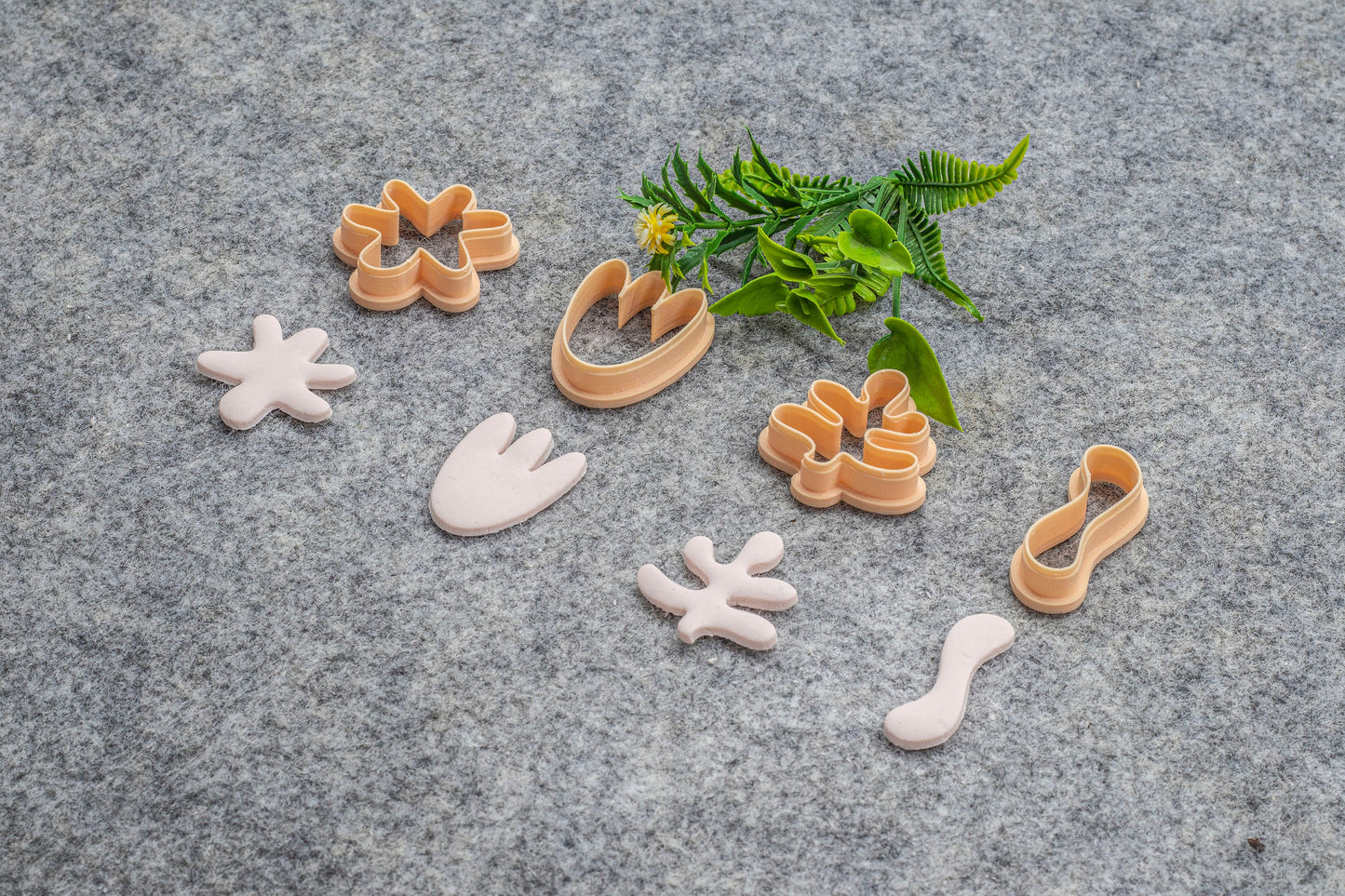 Organic shape set-2 Polymer clay cutter, Clay earring cutters, Polymer clay tools, 3D printed cutters#637