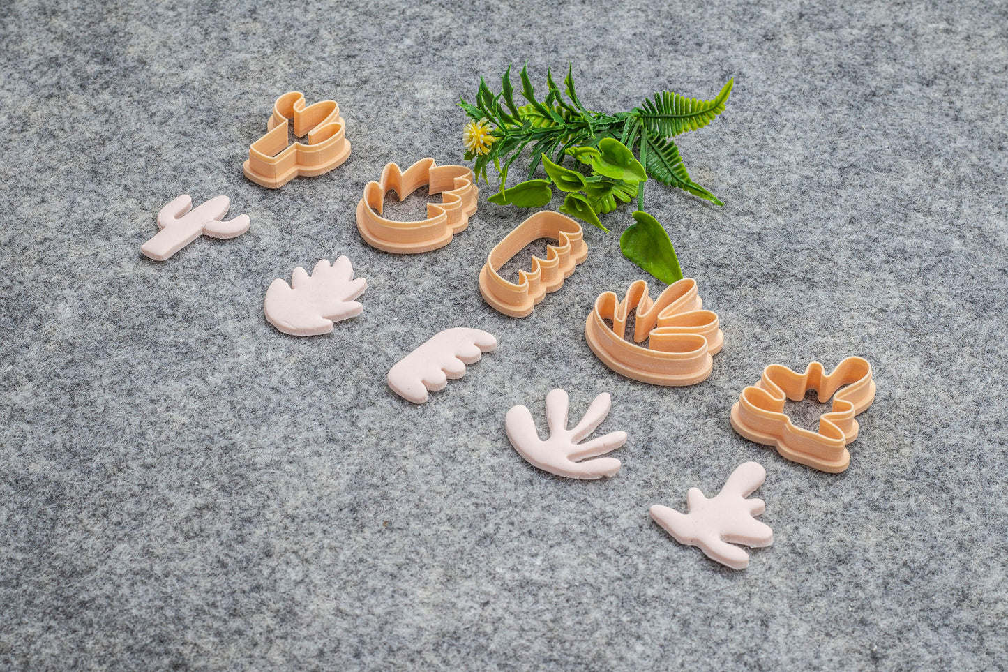 Organic shape set-5 Polymer clay cutter, Clay earring cutters, Polymer clay tools, 3D printed cutters#631
