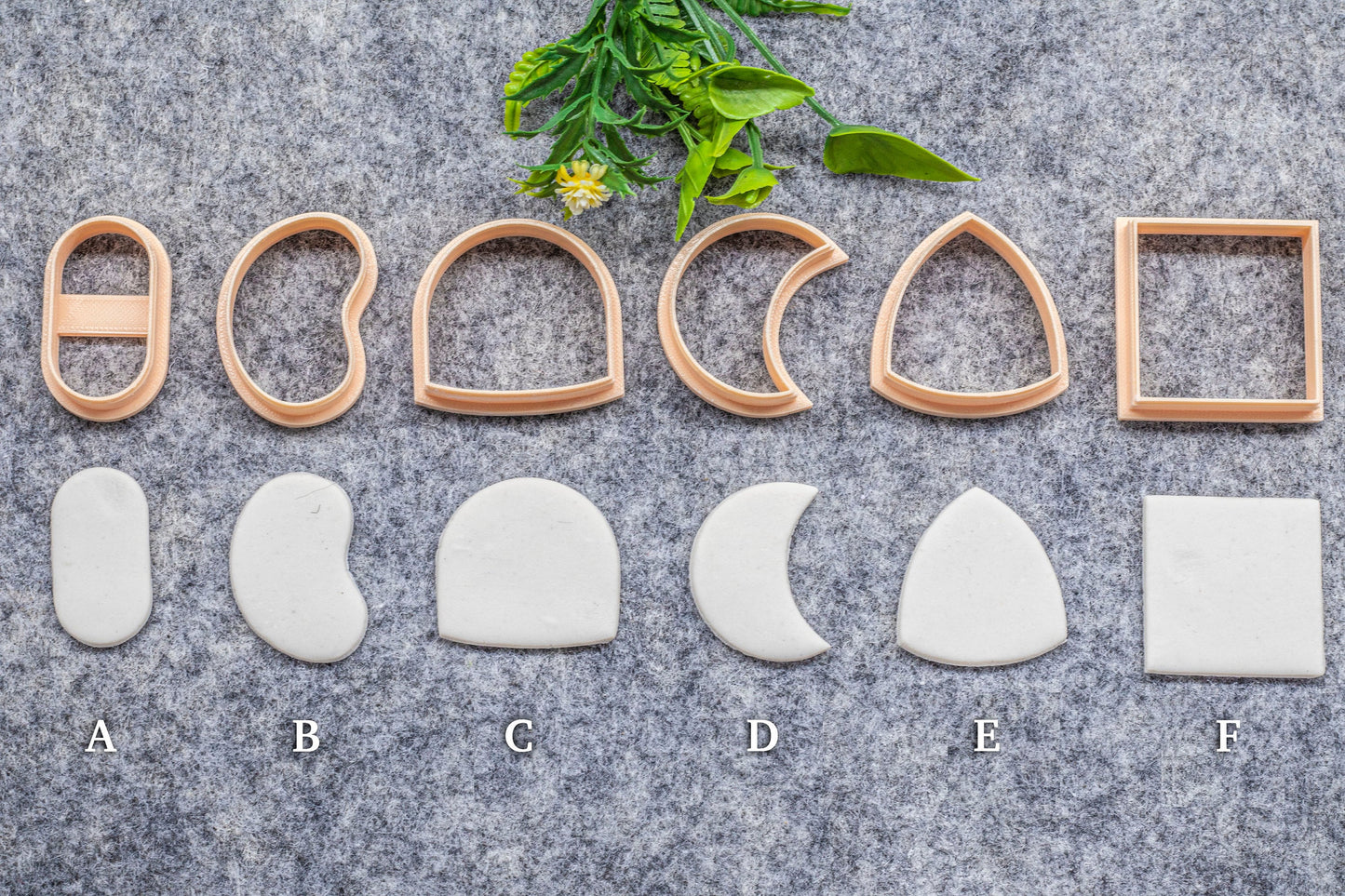 Arch, Square shape Polymer clay cutter, Clay earring cutters, Polymer clay tools, 3D printed cutters#633