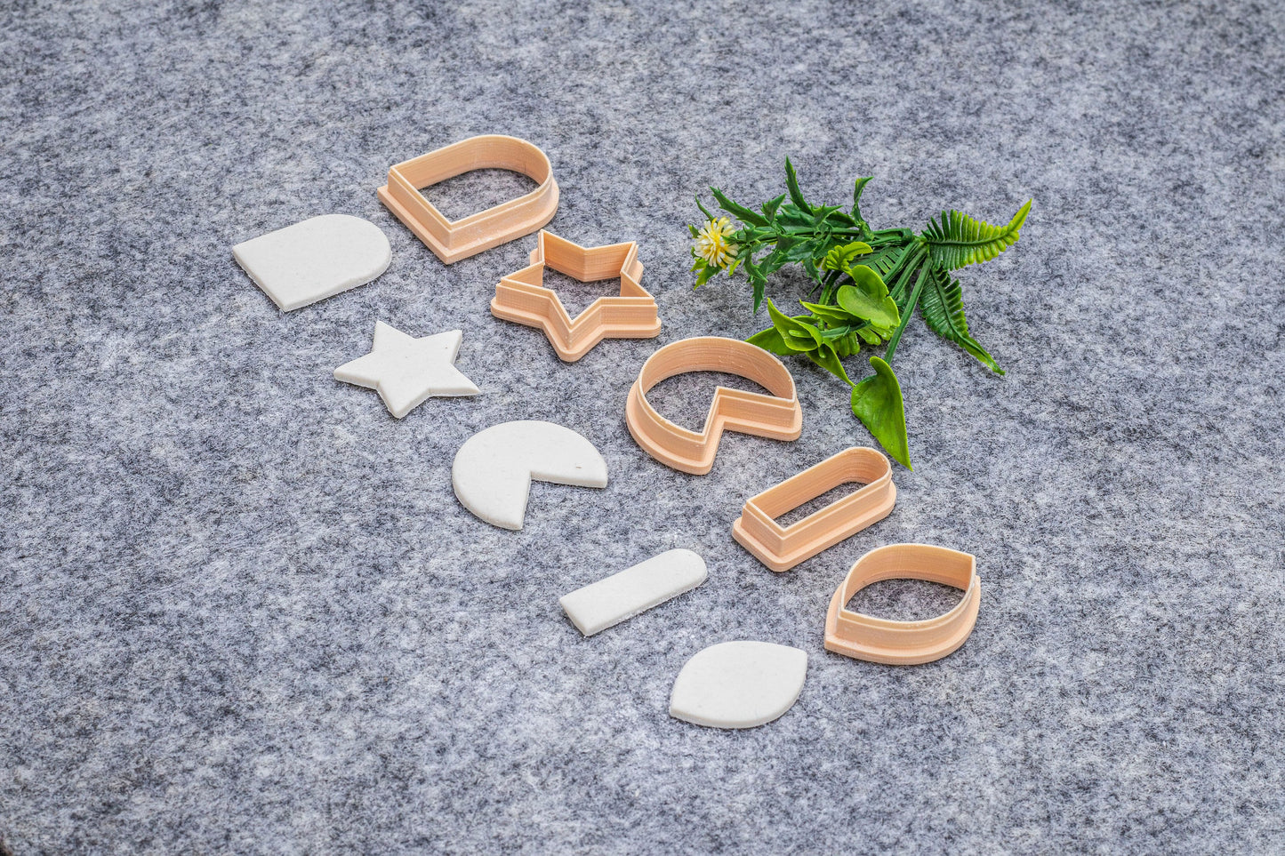 Star, Arch shape Polymer clay cutter, Clay earring cutters, Polymer clay tools, 3D printed cutters#628