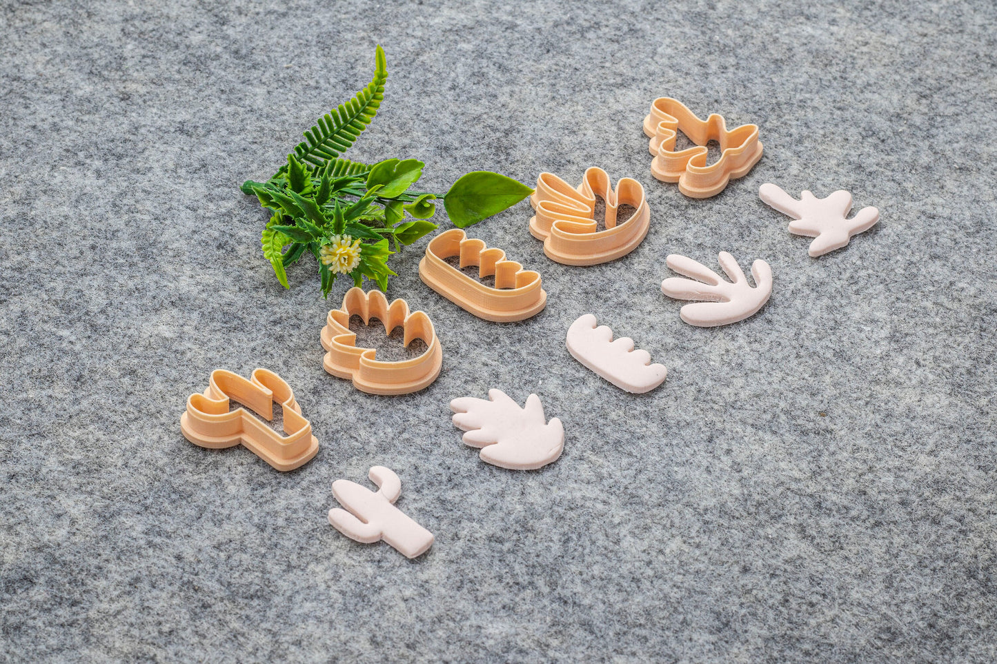 Organic shape set-5 Polymer clay cutter, Clay earring cutters, Polymer clay tools, 3D printed cutters#631