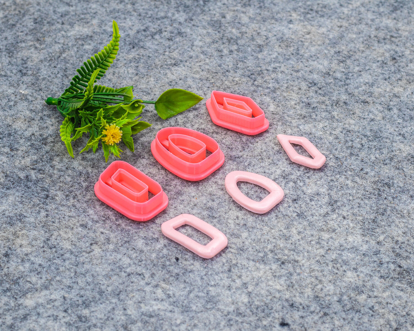 Organic shape Polymer clay cutter, Clay earring cutters, Polymer clay tools, 3D printed cutters #611