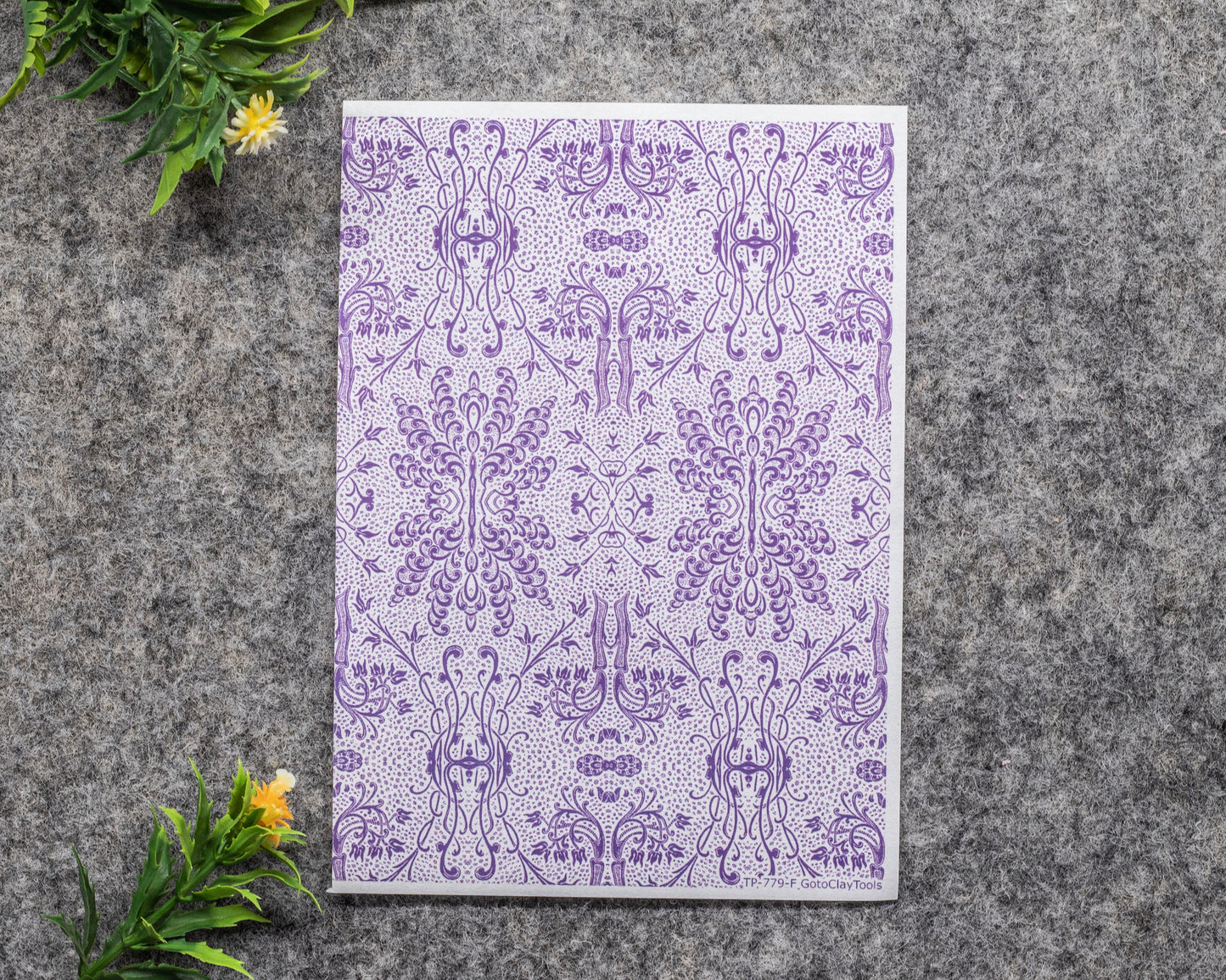 Transfer paper for polymer clay, Vintage patterns, water soluble transfer paper, polymer clay image transfers, magic transfer paper #779