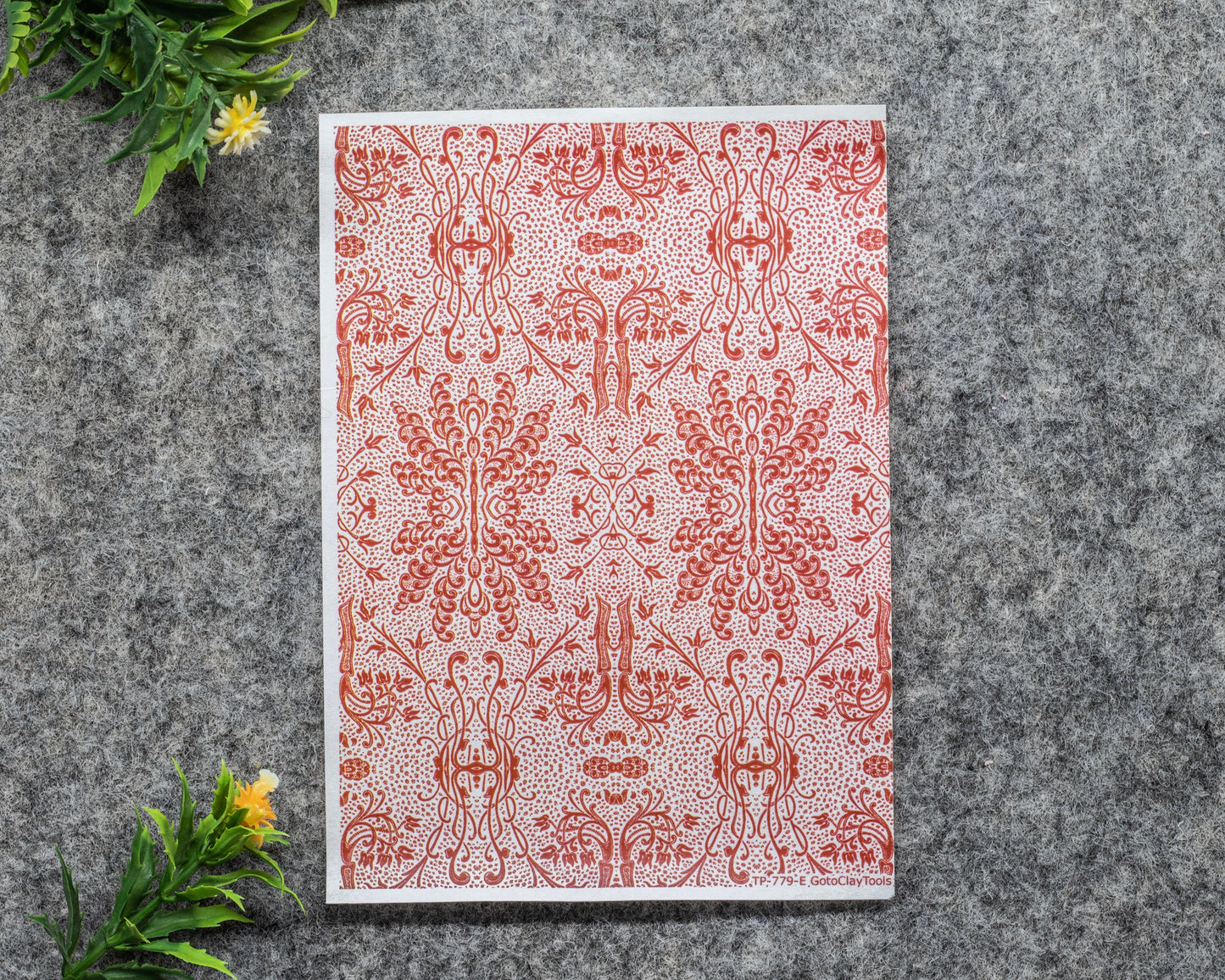 Transfer paper for polymer clay, Vintage patterns, water soluble transfer paper, polymer clay image transfers, magic transfer paper #779