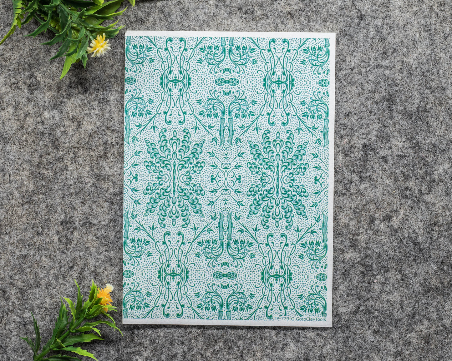 Transfer paper for polymer clay, Vintage patterns, water soluble transfer paper, polymer clay image transfers, magic transfer paper #779