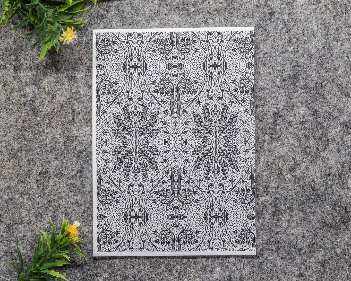 Transfer paper for polymer clay, Vintage patterns, water soluble transfer paper, polymer clay image transfers, magic transfer paper #779