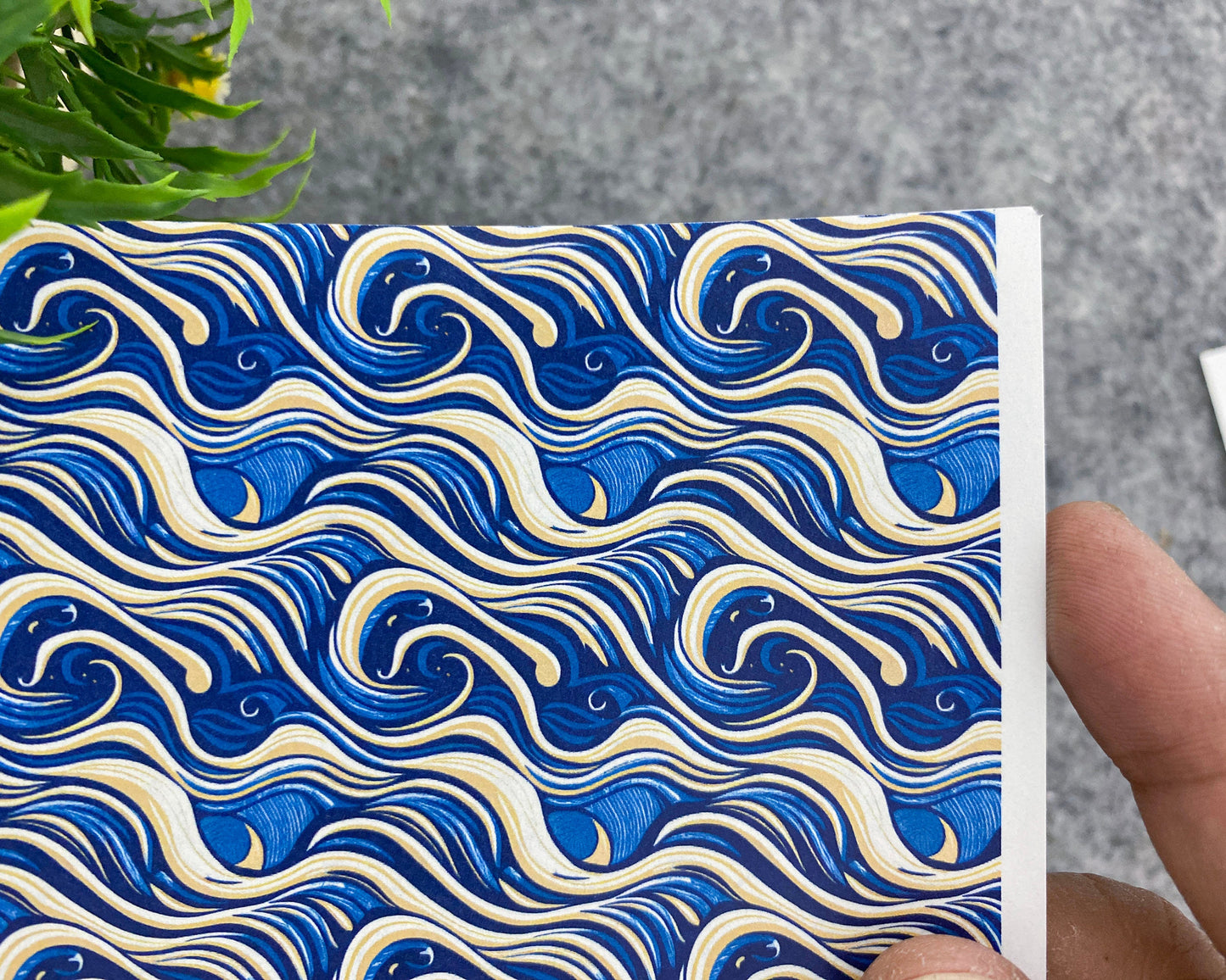 Transfer paper for polymer clay, Watercolor waves, water soluble transfer paper, polymer clay image transfers, magic transfer paper #786