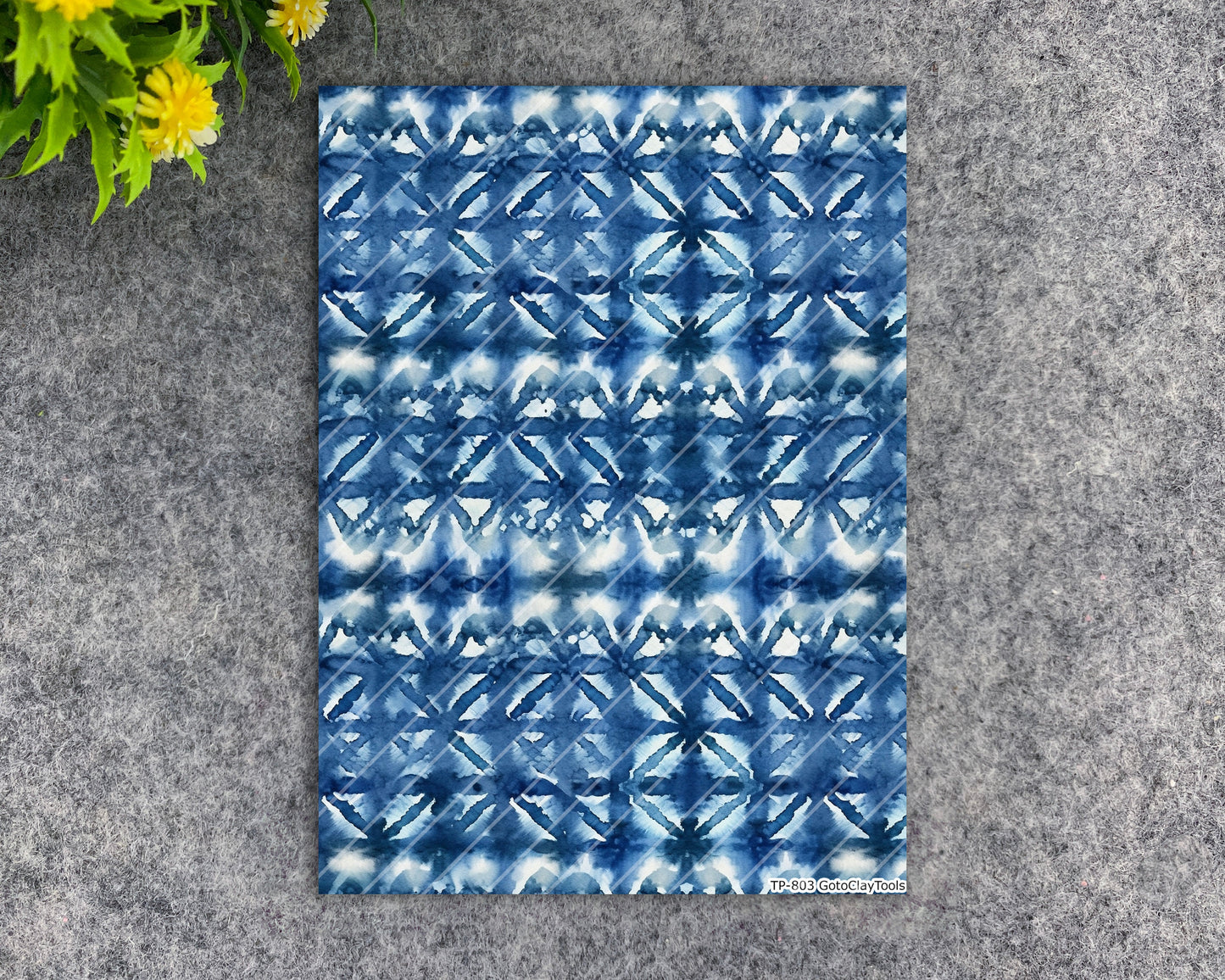 Transfer paper for polymer clay, Watercolor Tie dye, water soluble transfer paper, polymer clay image transfers, magic transfer paper #803