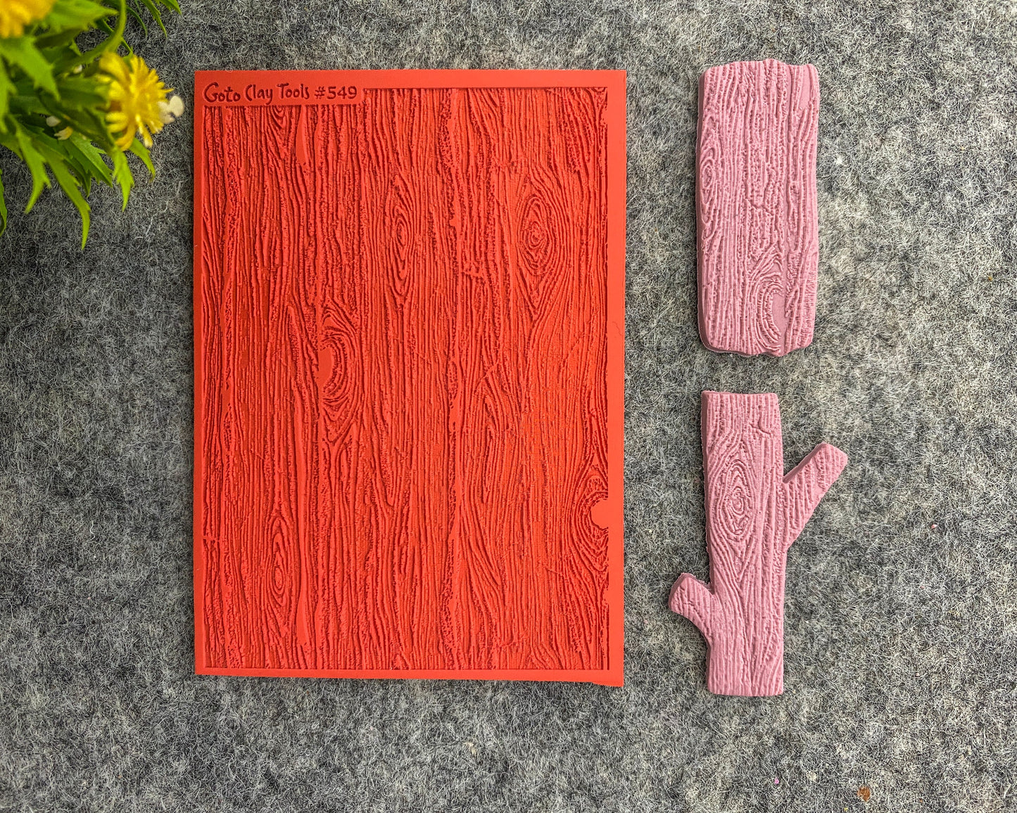 Wood Texture mat for polymer clay, Polymer Clay Rubber Texture mat, Texture Tile mats, Fimo, Sculpey, Cernit #549