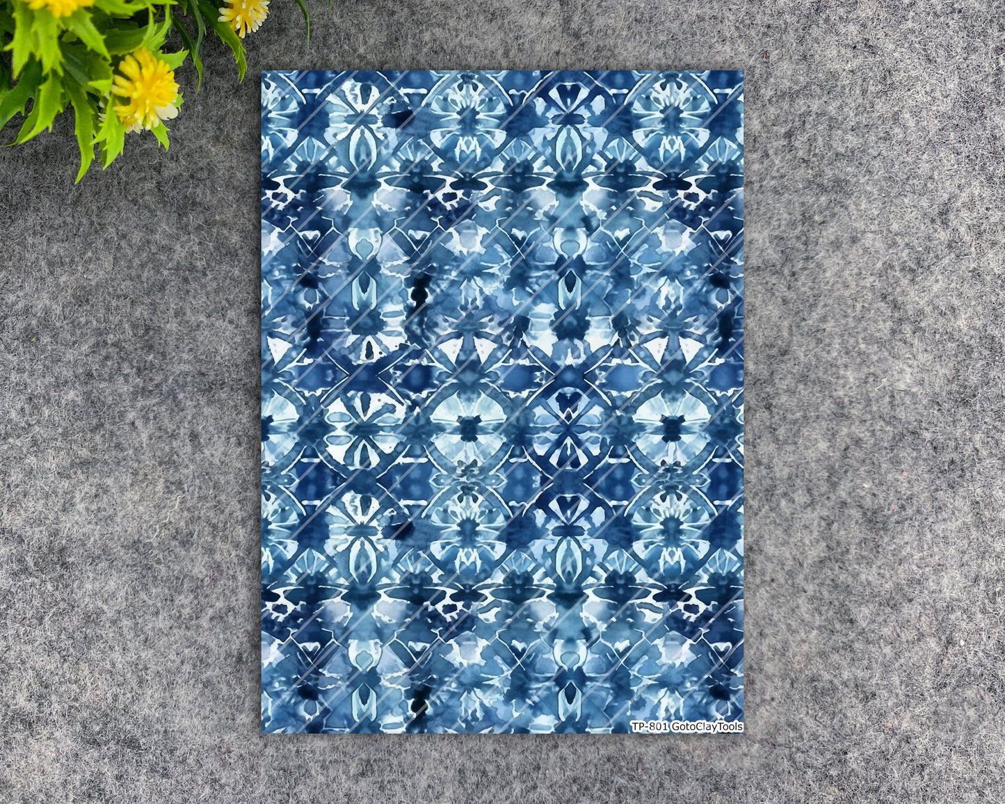 Transfer paper for polymer clay, Watercolor tie dye, water soluble transfer paper, polymer clay image transfers, magic transfer paper #801