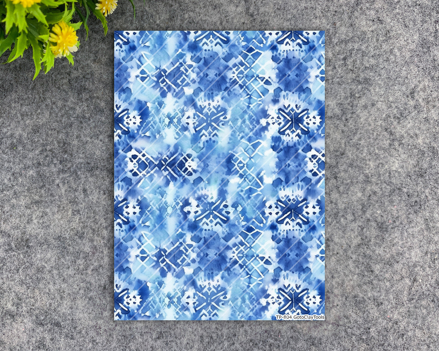 Transfer paper for polymer clay, Watercolor Tie dye, water soluble transfer paper, polymer clay image transfers, magic transfer paper #804